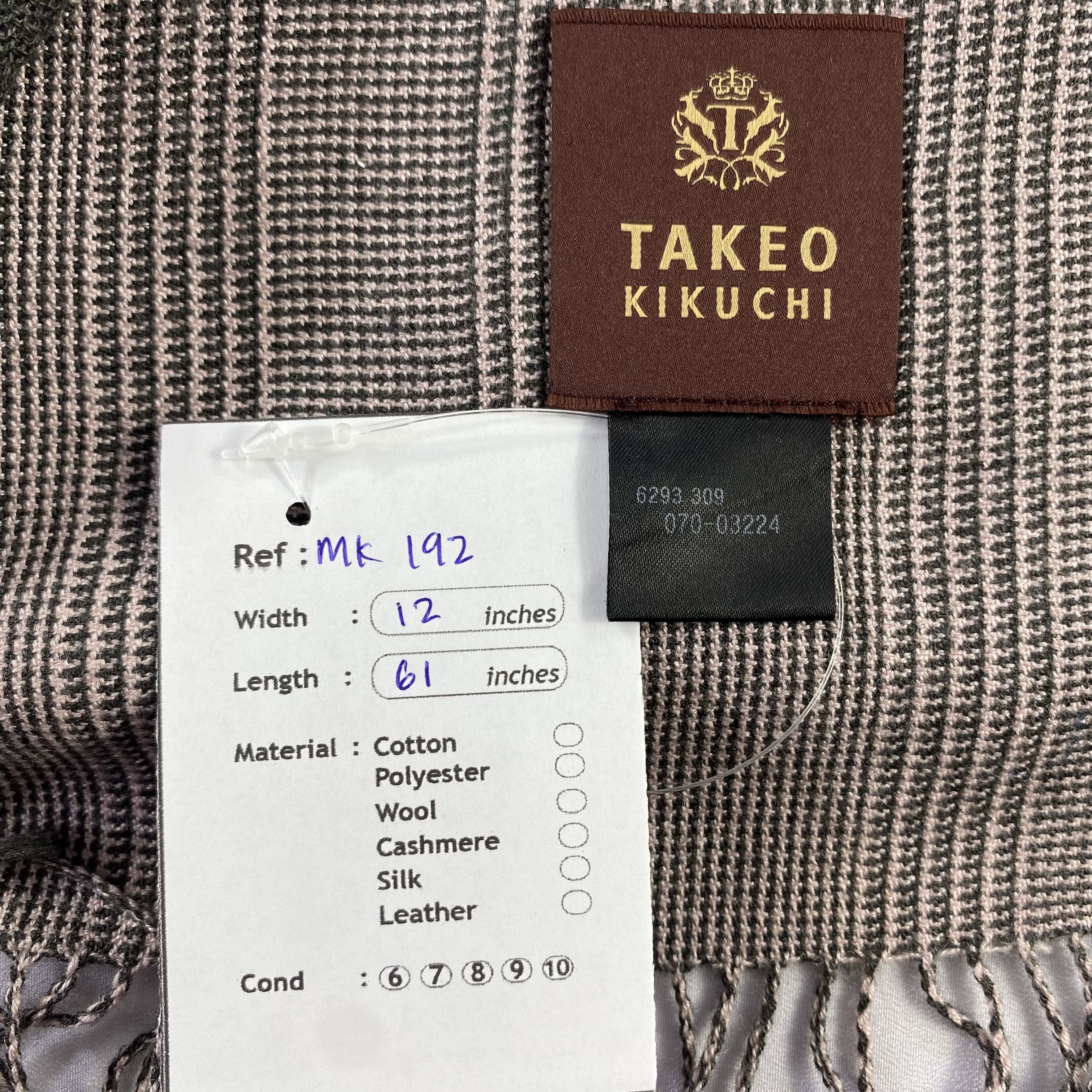 Japanese Brand × Takeo Kikuchi Takeo Kikuchi Scarf Neck Wrap Cashmere Muffler Size ONE SIZE - 7 Thumbnail