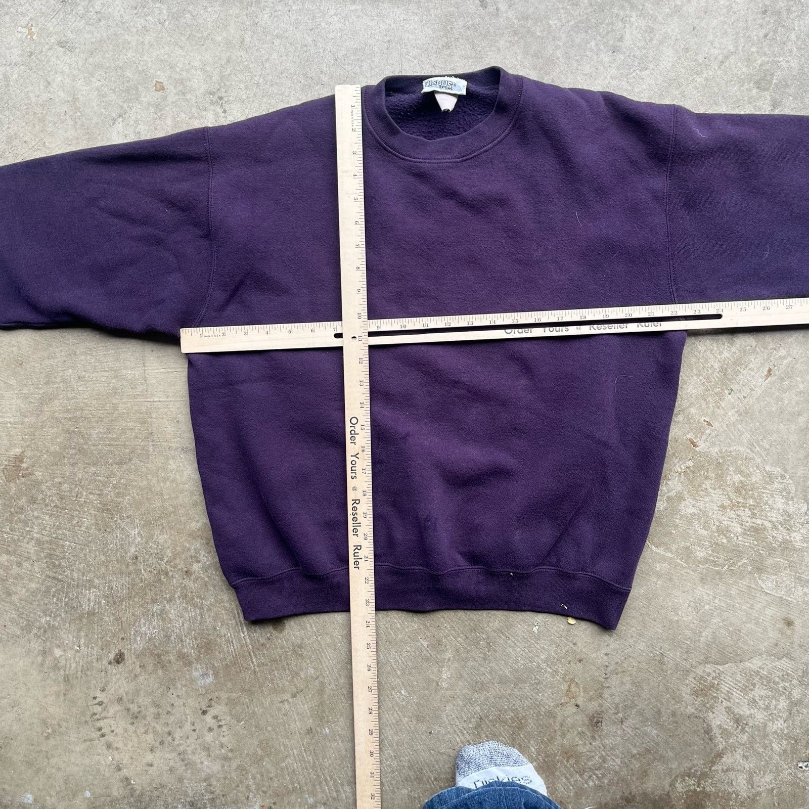 Vintage vintage baggy purple crewneck sweatshirt discus large Size US L / EU 52-54 / 3 - 6 Thumbnail