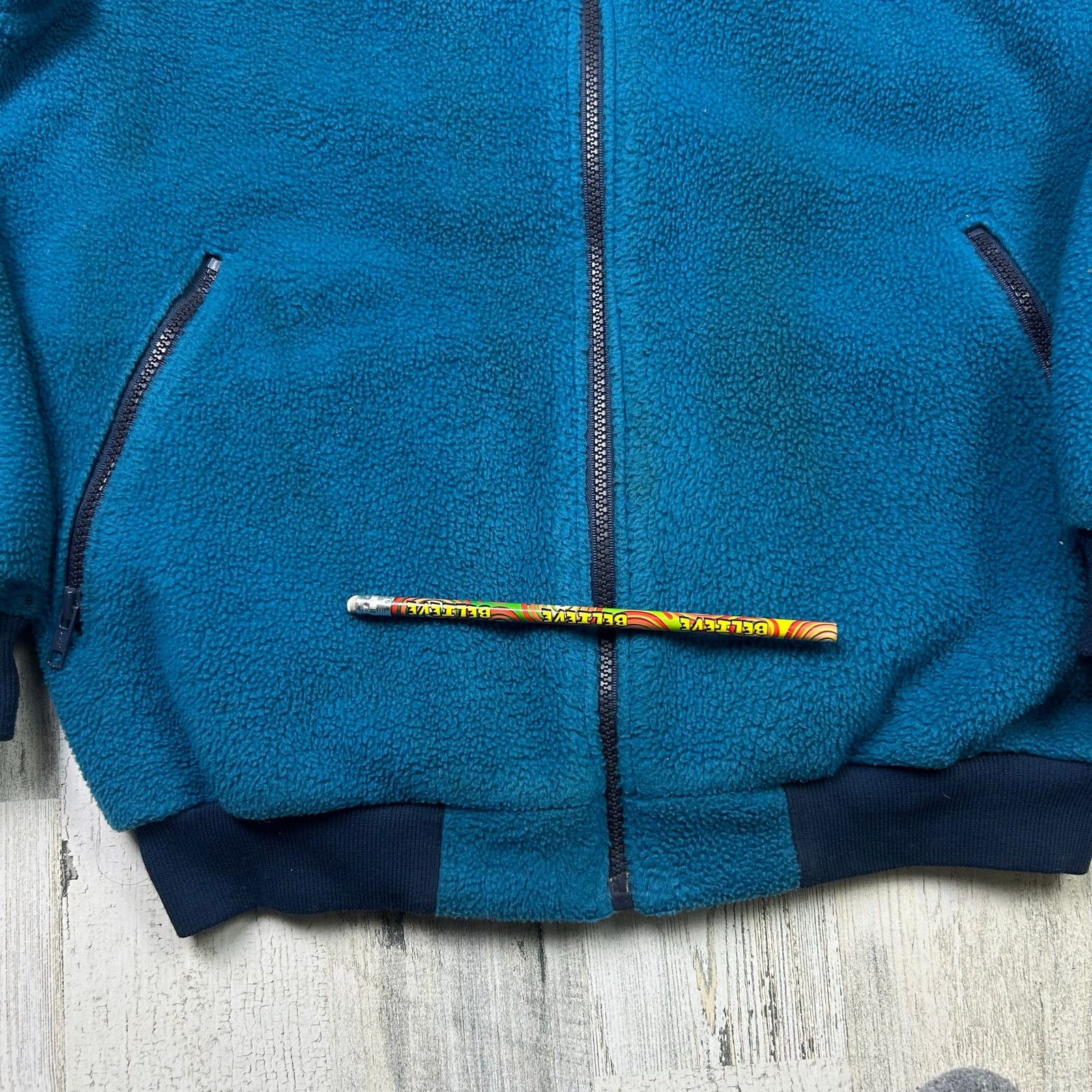 Patagonia × Vintage Vintage 1990s Patagonia Full Zip Fleece Jacket Size US L / EU 52-54 / 3 - 6 Thumbnail