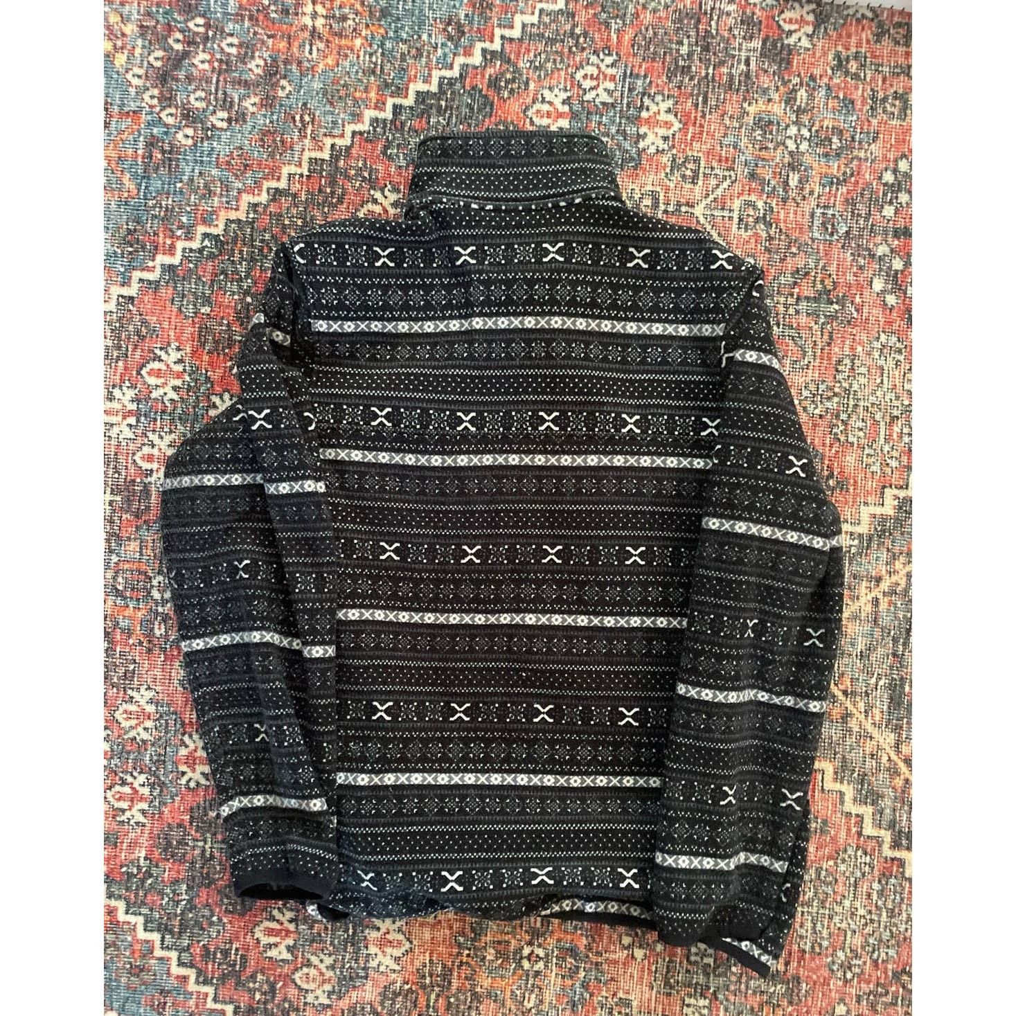 JACHS NY Jachs Womens Jacket Sweatshirt XL Black Geometric Pullover Size XL / US 12-14 / IT 48-50 - 4 Thumbnail