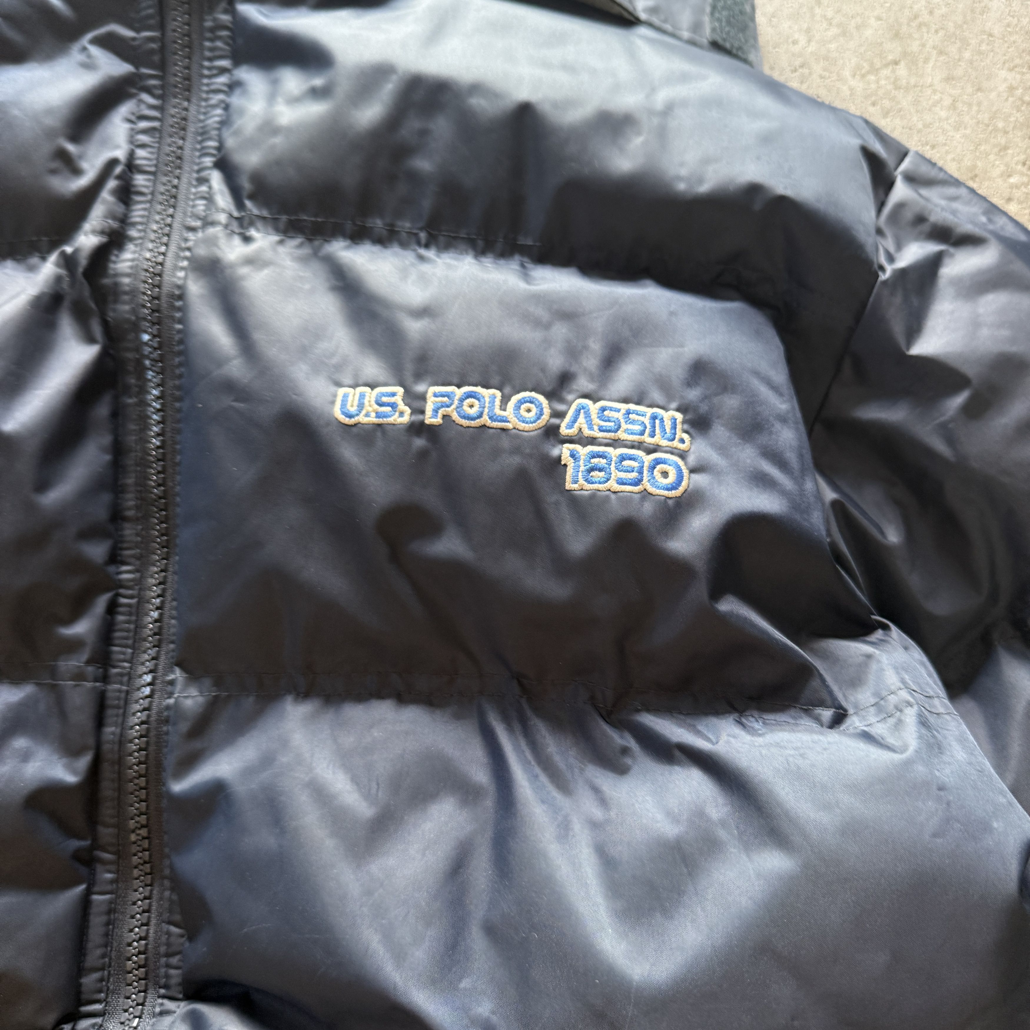 U.S. Polo Assn. vintage us polo assn blue insulated puffer jacket Size US M / EU 48-50 / 2 - 2 Thumbnail
