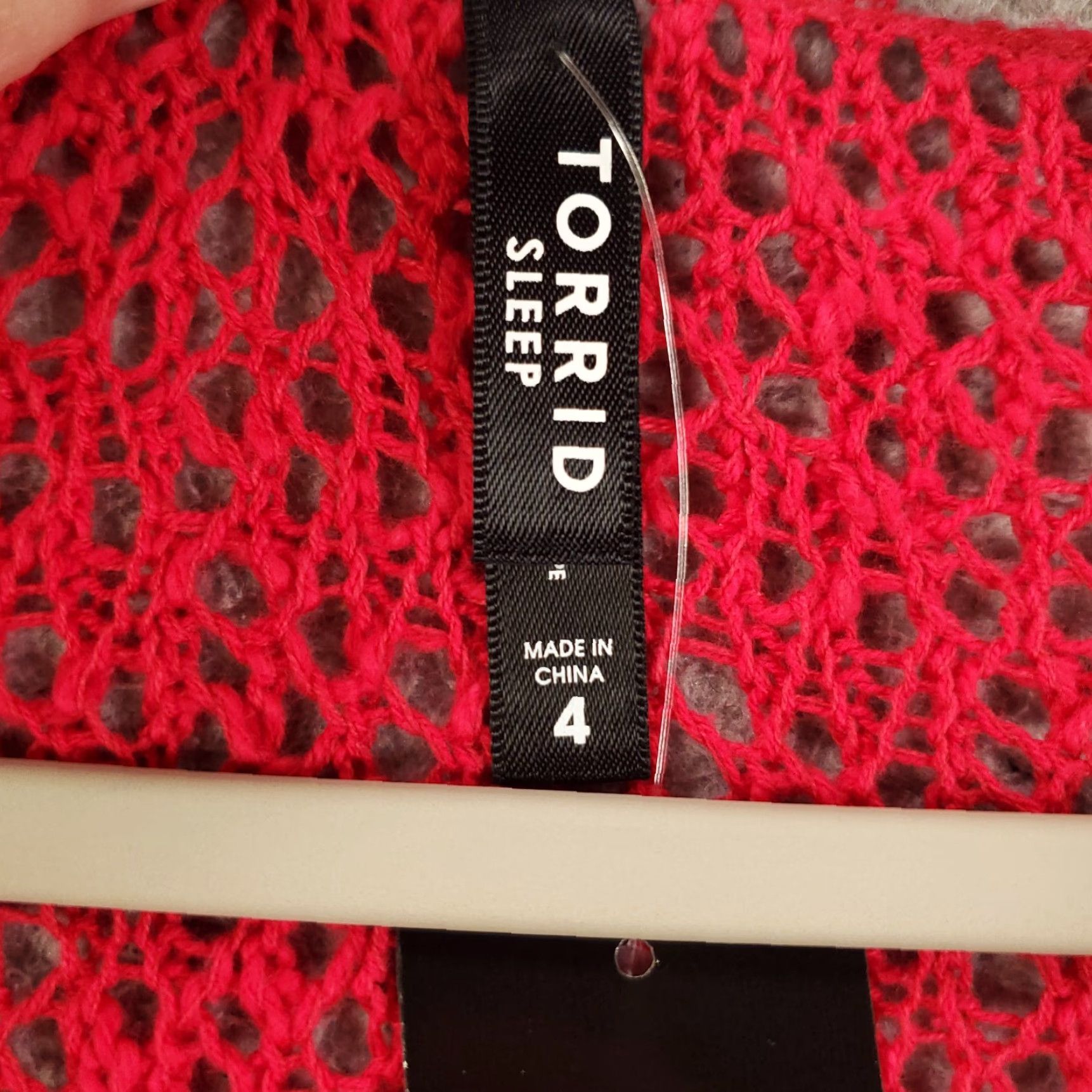 Torrid Torrid Sweater Swimsuit Cover Up Womens 4X Pink Open Knit Swim Tunic NWT Size XXL / US 16-18 / IT 52-54 - 5 Thumbnail