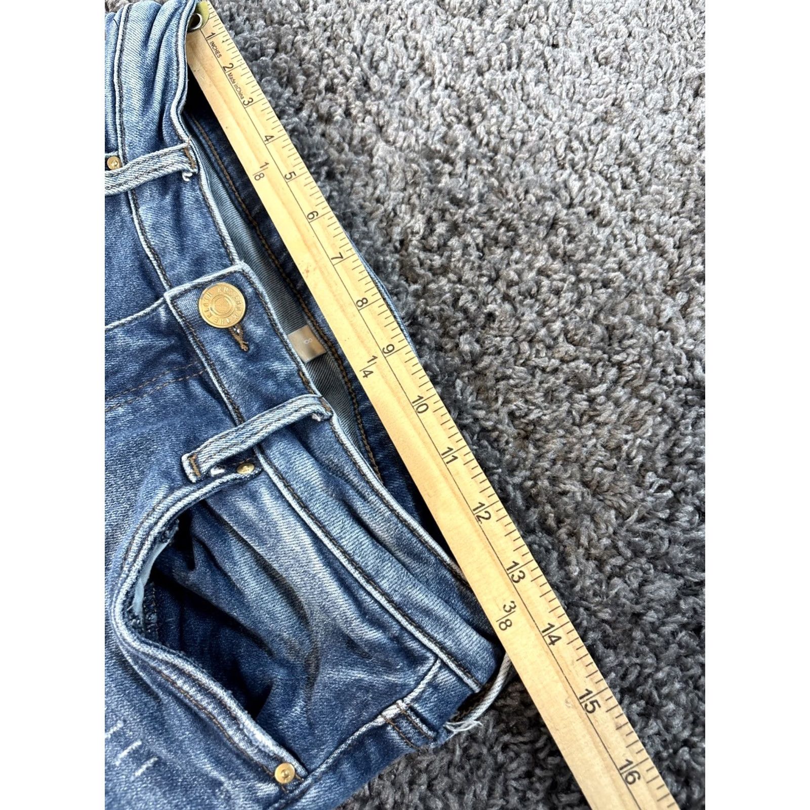 Vintage KUT from the Kloth Jeans Womens 8 28x26 Distressed High Rise Ankle Denim Pocket 5-Pocket Women Shoes? Size 30" / US 8 / IT 44 - 4 Thumbnail