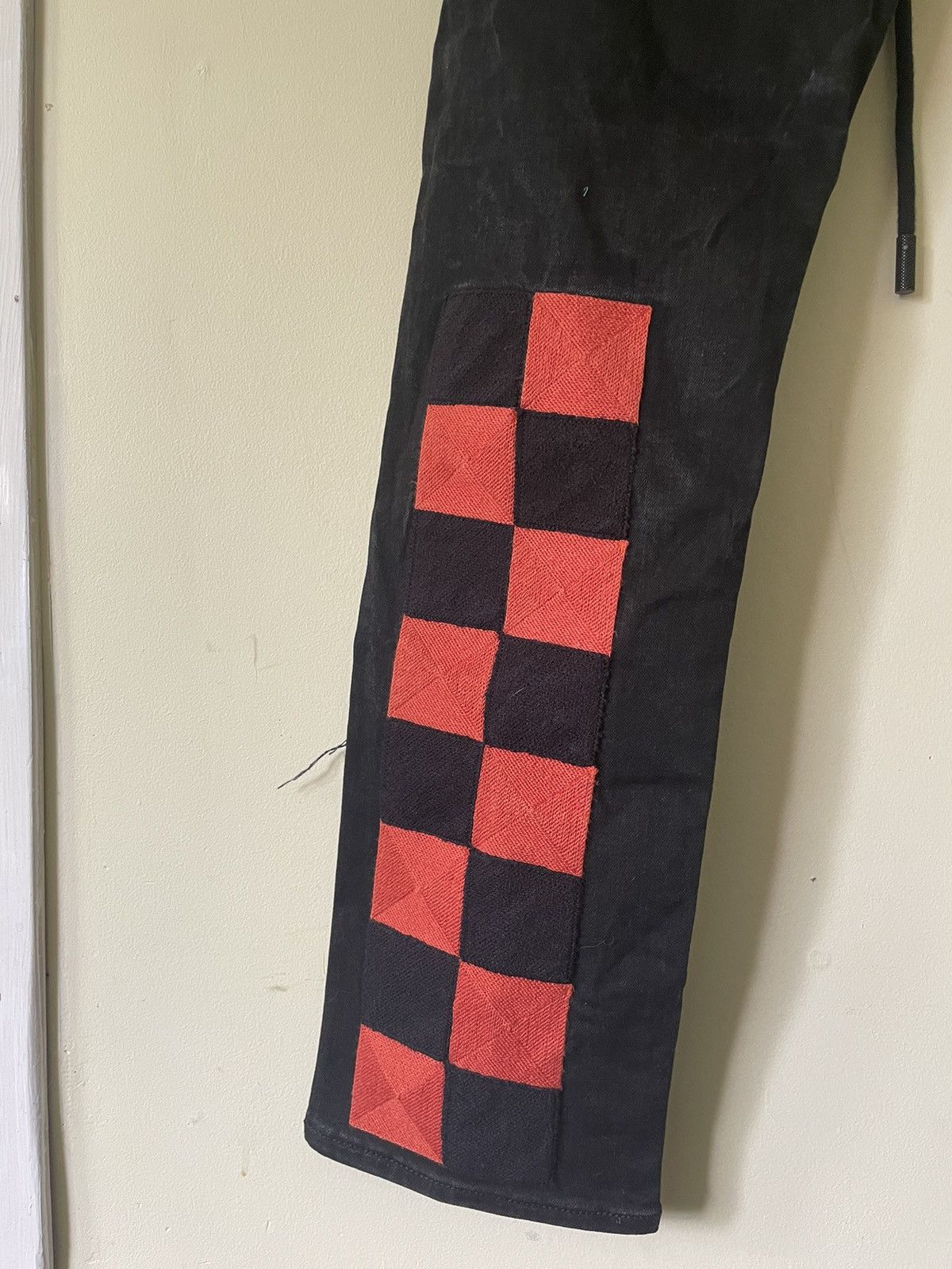 Off-White Off White Checkered Back “Slim Fit” Jeans Size US 32 / EU 48 - 3 Thumbnail