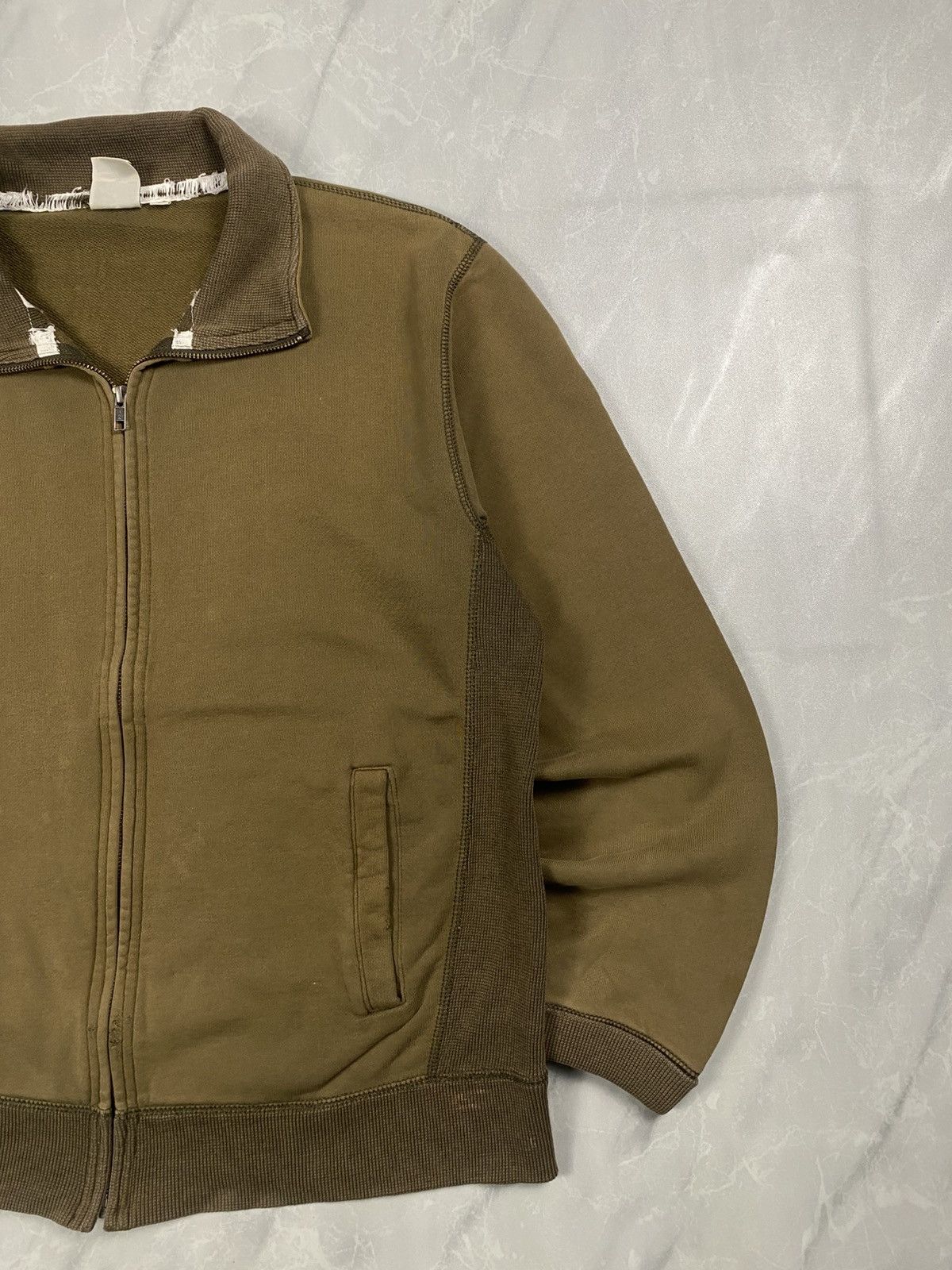 Avirex Vintage Avirex Distressed Zipper Sweater Jacket Size US M / EU 48-50 / 2 - 2 Thumbnail