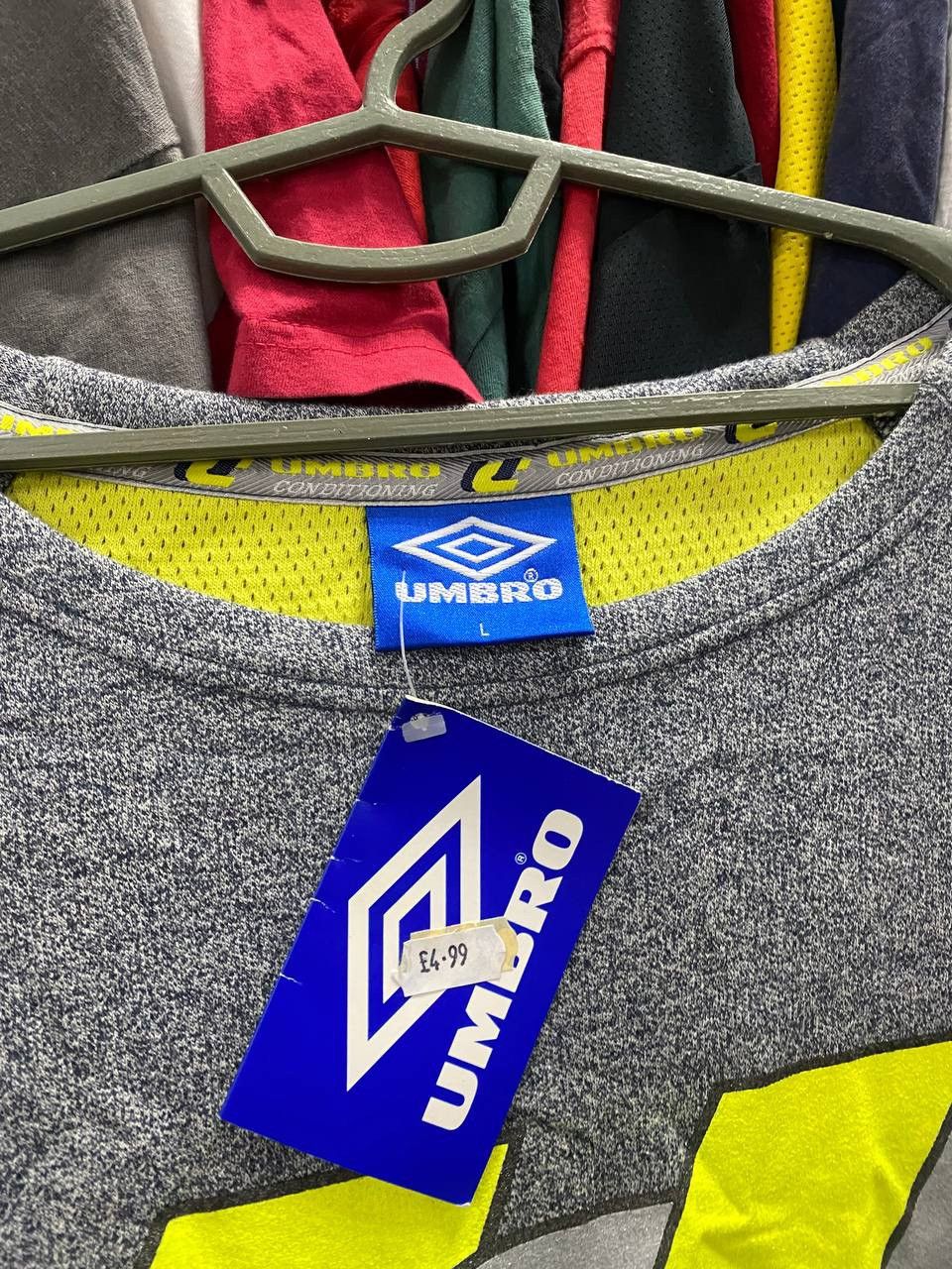 Umbro Vintage Umbro Pro training grey tee big logo Conditioning L Size US L / EU 52-54 / 3 - 2 Thumbnail
