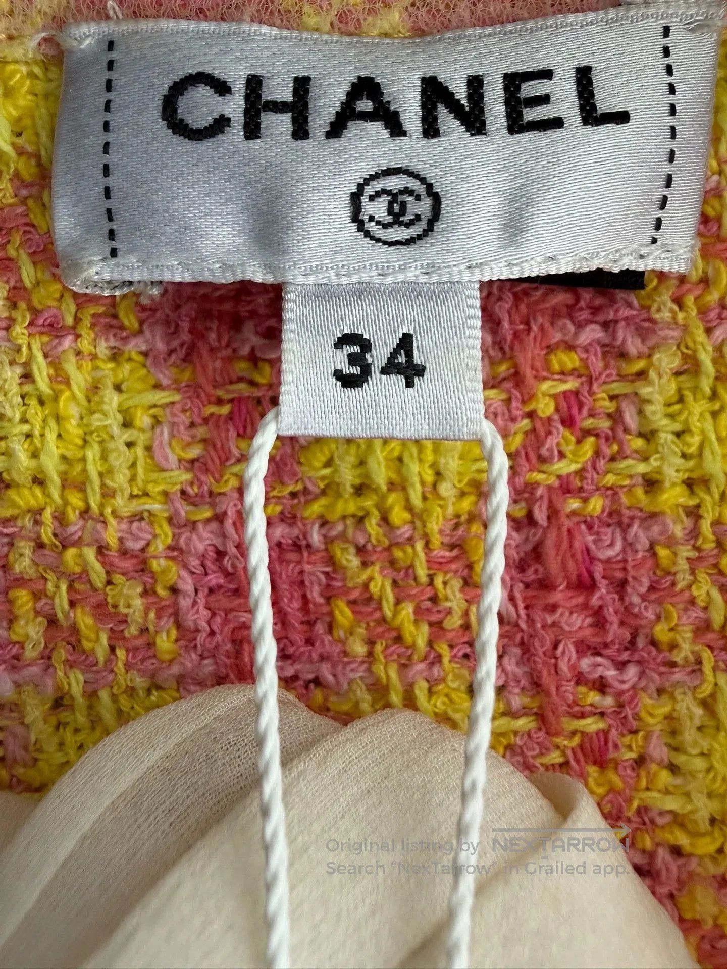 Chanel Chanel Tweed Short Sleeve Bow Jacket. Size US XS / EU 42 / 0 - 4 Thumbnail