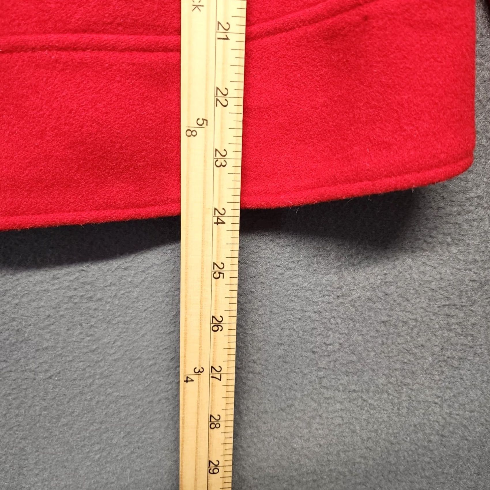 Betsey Johnson Betsey Johnson Pea Coat Womens 8 Red Wool Blend Classic Preppy Coat Jacket Womens 8 Red Wool Blend Pea Coat Betsey Johnson Womens 8 Red Pea Coat Size M / US 6-8 / IT 42-44 - 6 Thumbnail