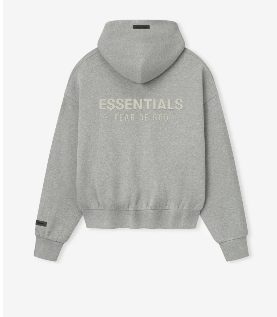 Fear of God FOG Essentials Classic Zip-Up Hoodie Concrete Heather L Size US L / EU 52-54 / 3 - 1 Thumbnail