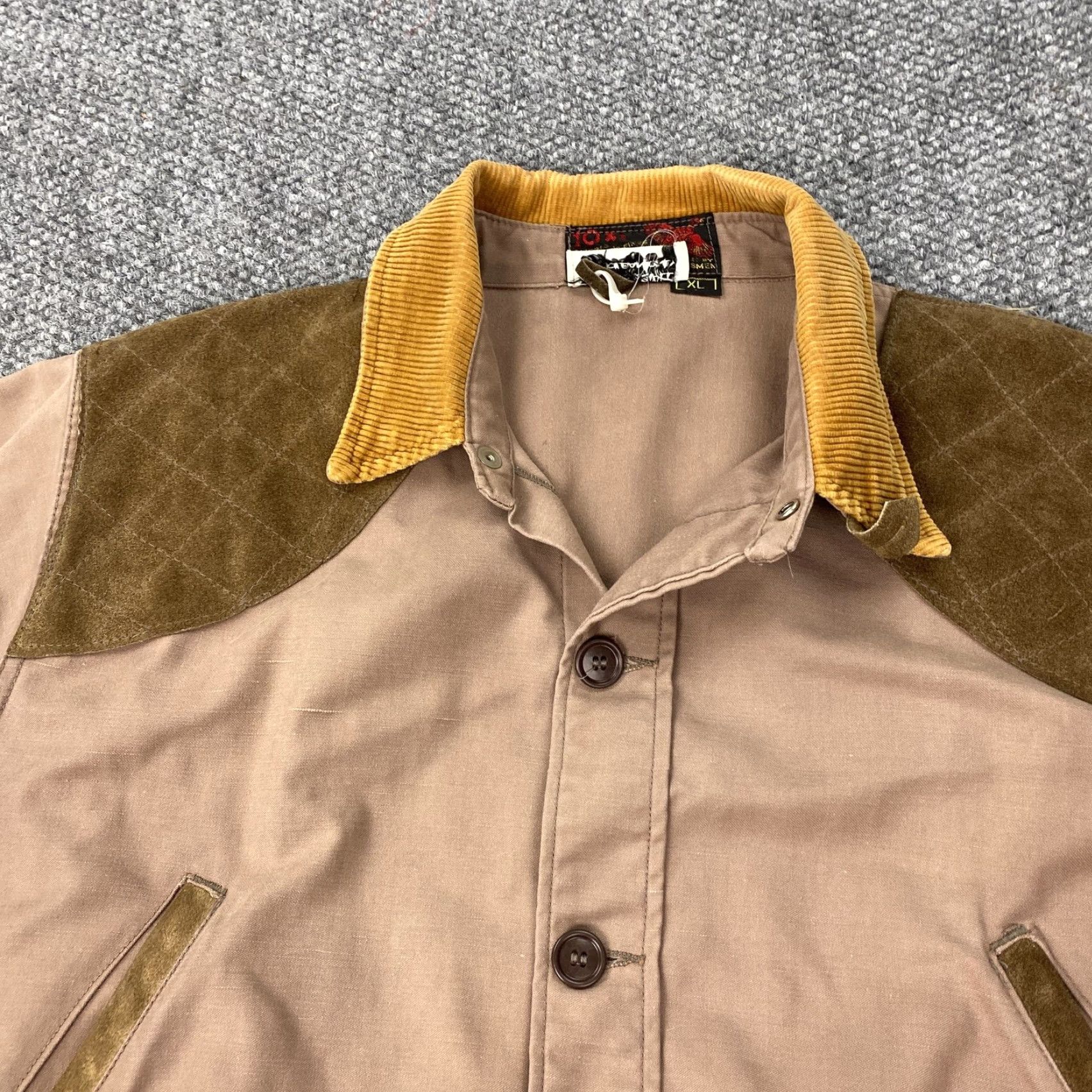 Vintage VINTAGE 10-X Hunting Jacket Mens XL Corduroy Collar Field Coat Shooting 80s Size US XL / EU 56 / 4 - 2 Thumbnail