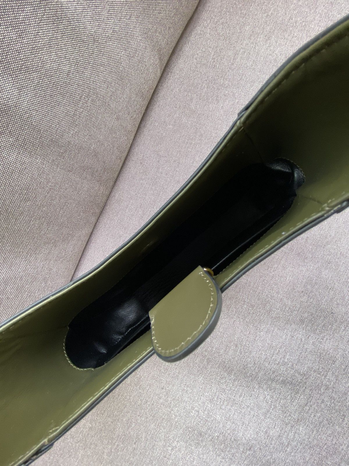 Prada Prada Cleo Green Leather Shoulder Bag Size ONE SIZE - 5 Thumbnail
