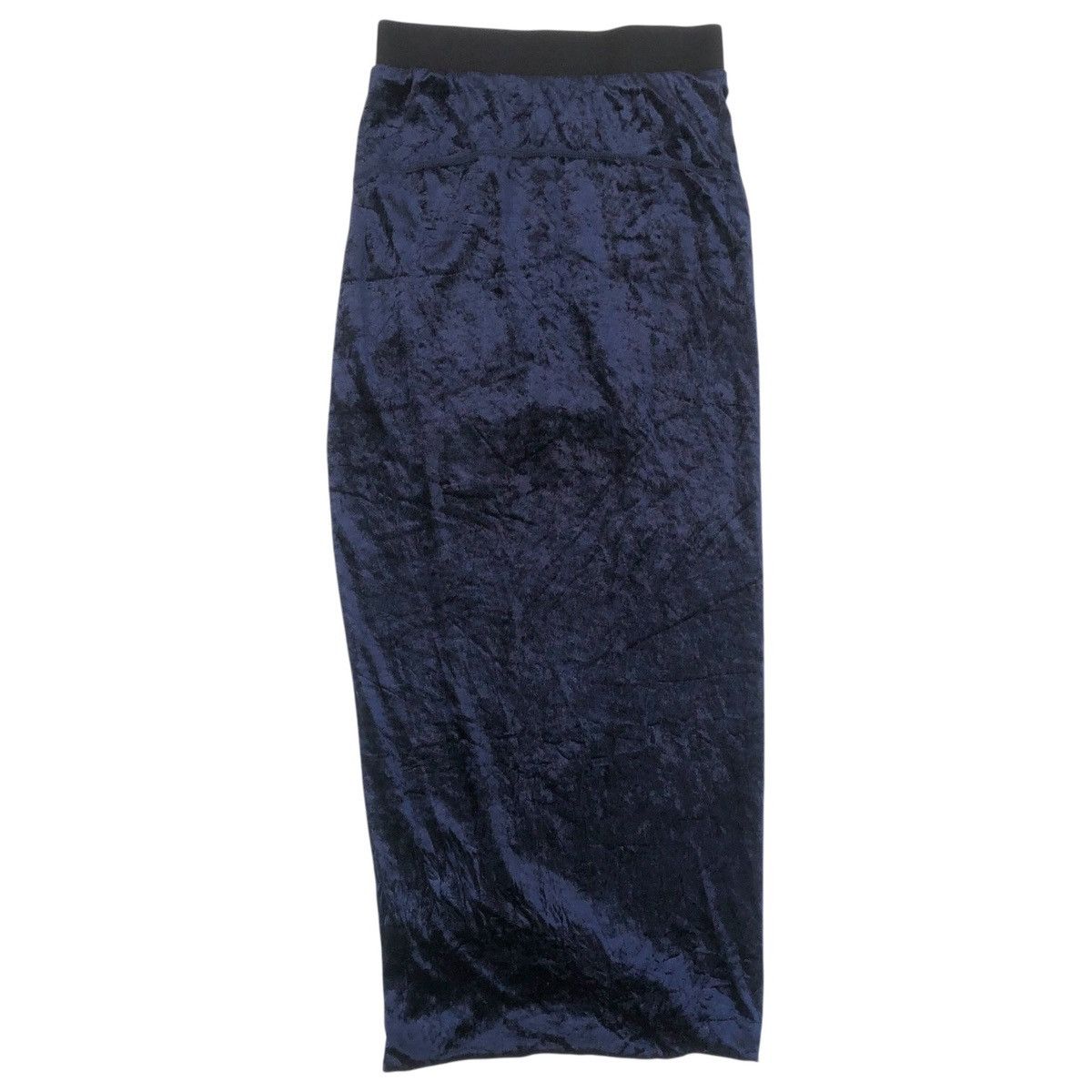 Stussy 2000s Stüssy Women Blue-Black Velvet Maxi Skirts Size 27" / US 4 / IT 40 - 3 Thumbnail