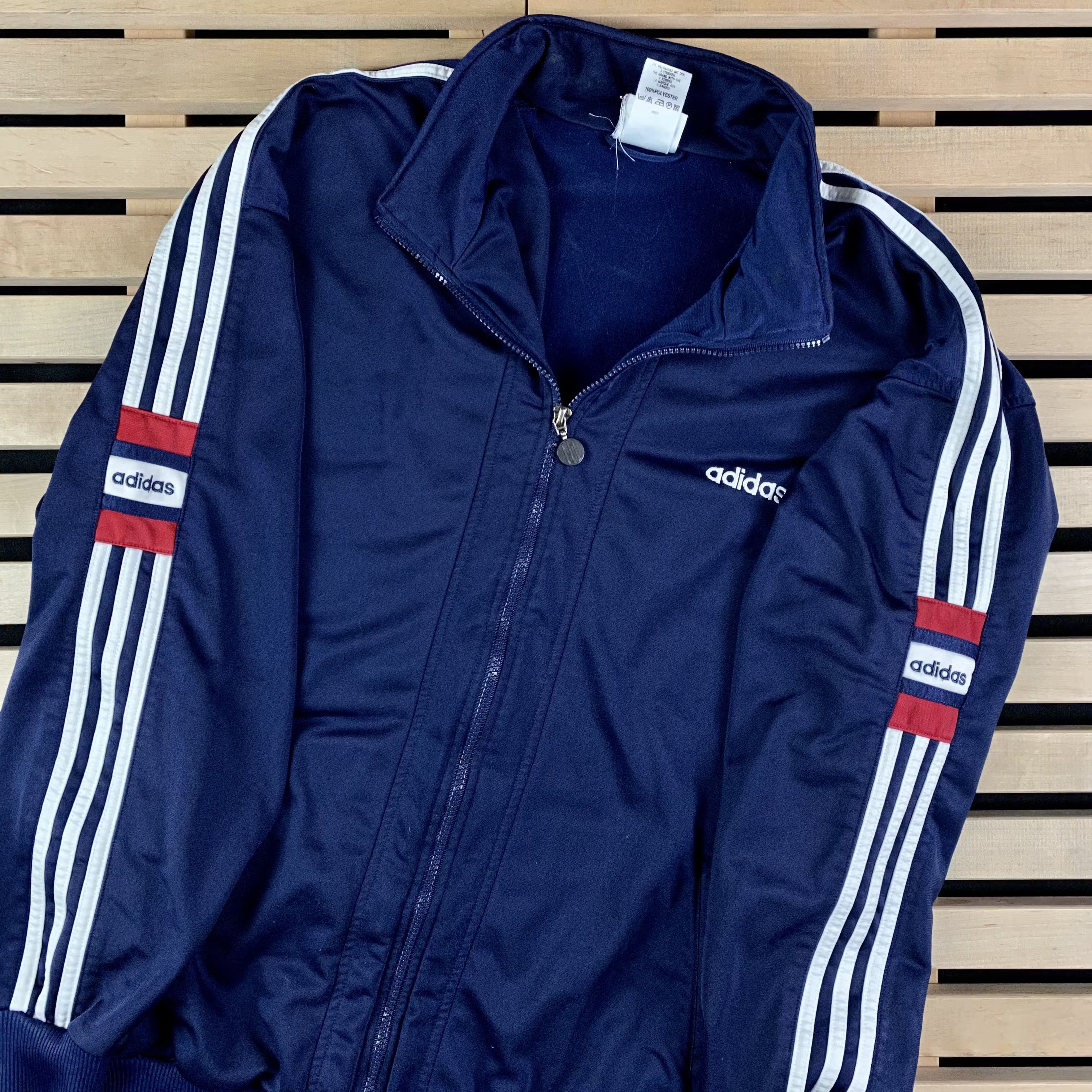 Adidas × Vintage Mens Zip Bomber Adidas Vintage Size XL Size US XL / EU 56 / 4 - 4 Thumbnail