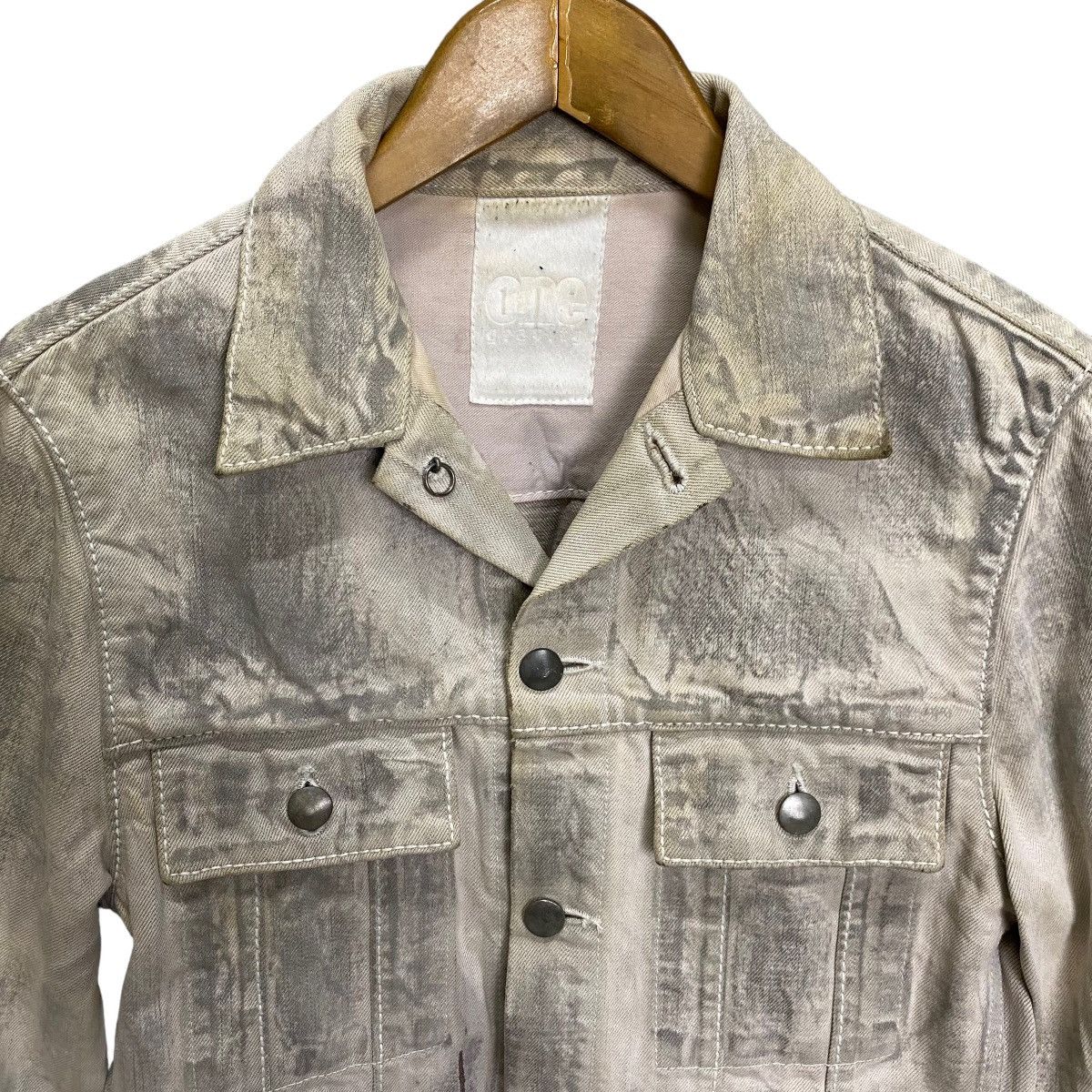 If Six Was Nine One Gravity distressed style denim trucker jacket Size US M / EU 48-50 / 2 - 5 Thumbnail