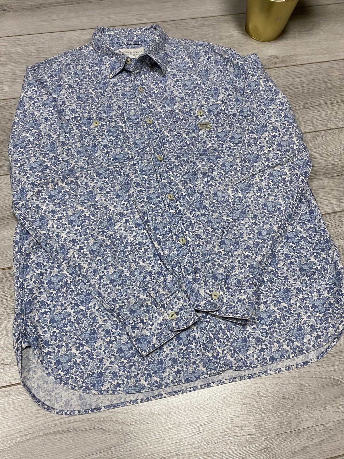 Vintage POLO Ralph 🌺 floral flowers Denim&supply over print shirt Size US L / EU 52-54 / 3 - 6 Thumbnail