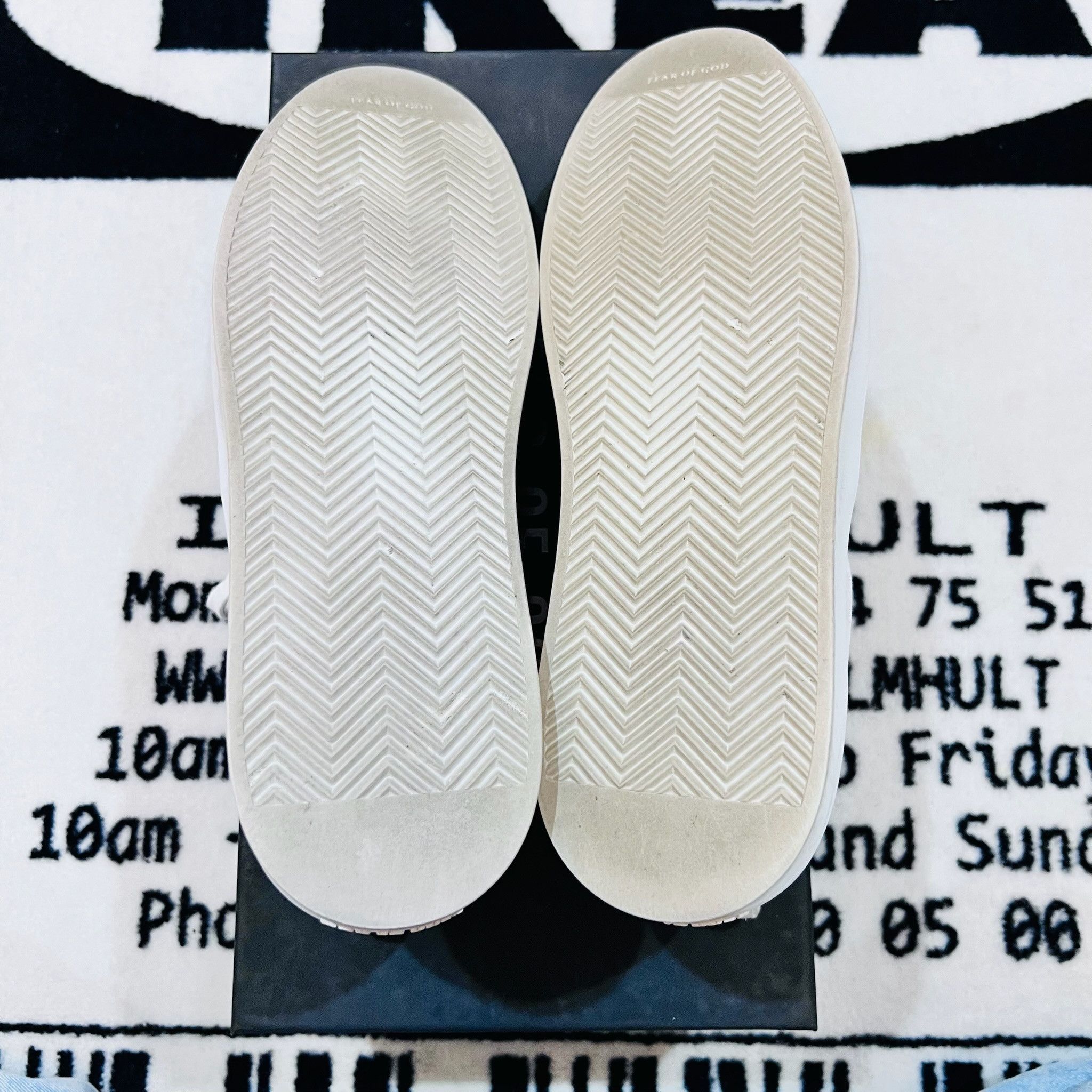 Fear of God Fear of God Grey 101 Allover Logo Print Low Top Sneakers Size US 8 / IT 38 - 8 Thumbnail