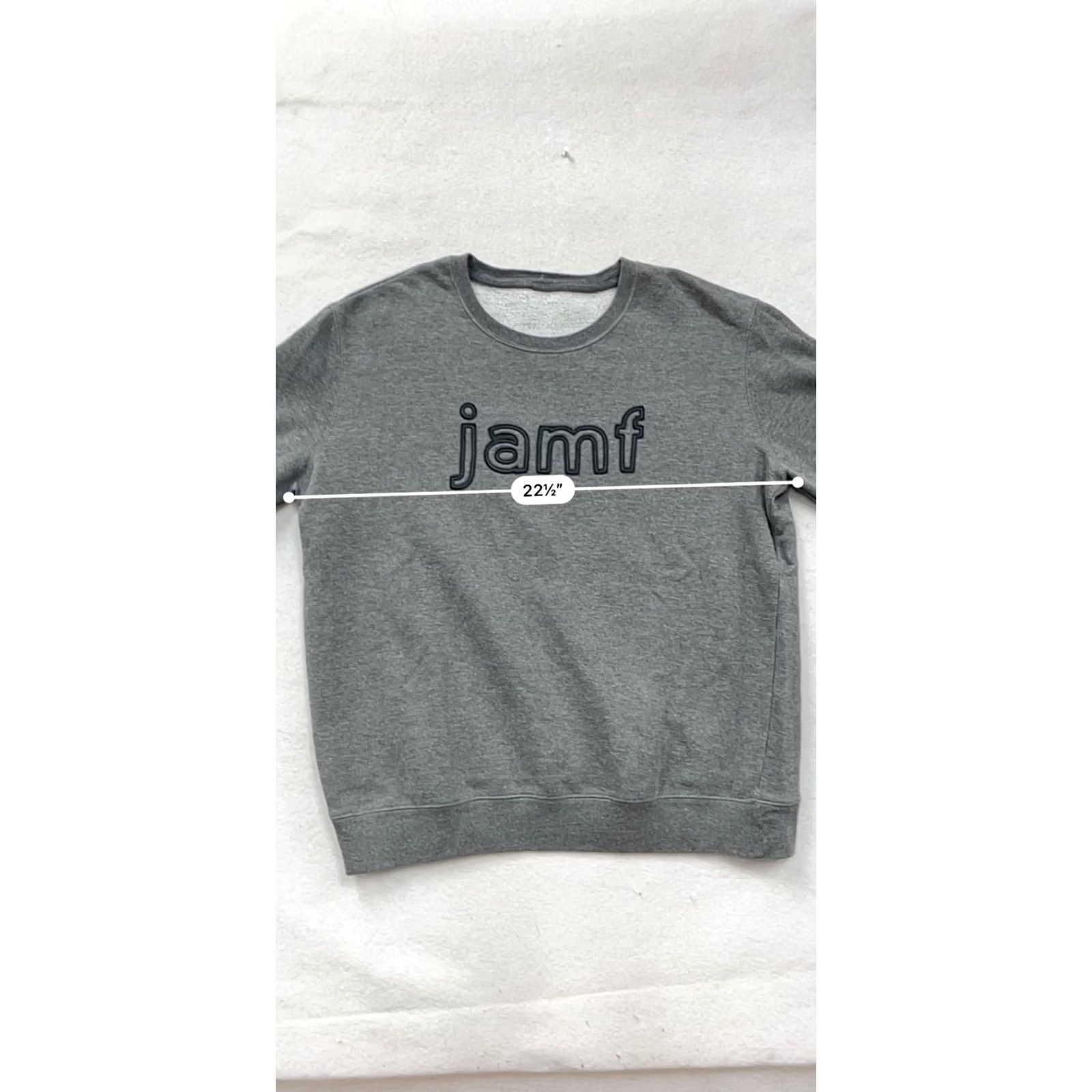 Vintage Jamf Embroidered Gray Crewneck Sweatshirt L/XL Mens Size XL Size US XL / EU 56 / 4 - 8 Thumbnail