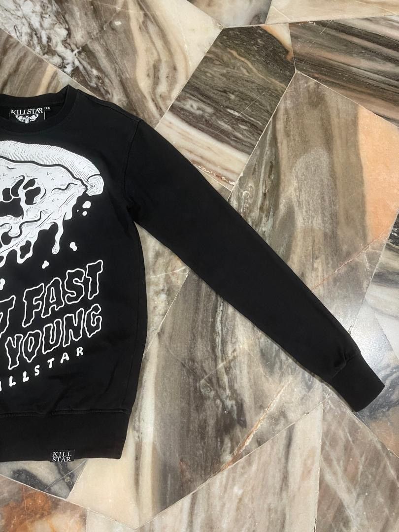 Killstar Killstar Eat Fast Die Young Sweatshirt Size US XS / EU 42 / 0 - 5 Thumbnail