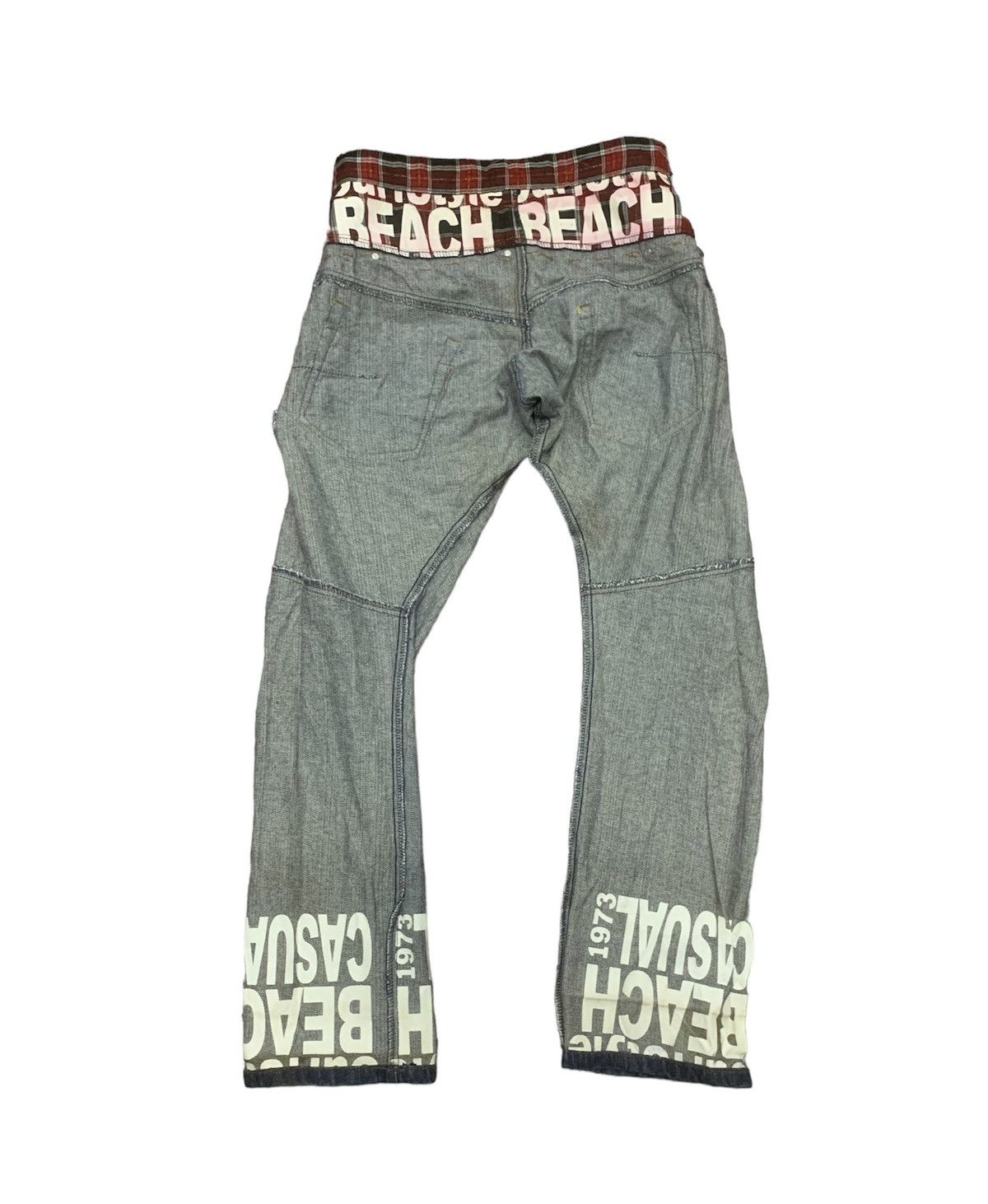 Hysteric Glamour B.S RAW LIMITED EDITION BEACH CASUAL DOUBLE WAIST DENIM Size US 33 - 4 Thumbnail