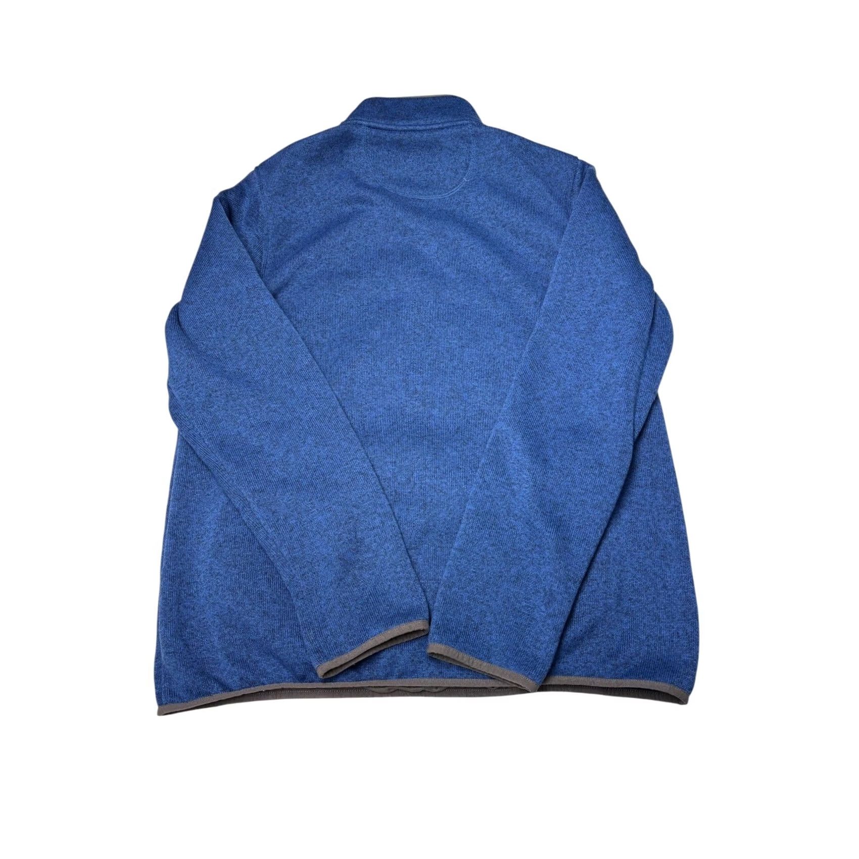 Vintage VINTAGELL Bean Sweater Fleece Pullover Mens LT Blue Snap Neck 502793 Size US L / EU 52-54 / 3 - 4 Thumbnail