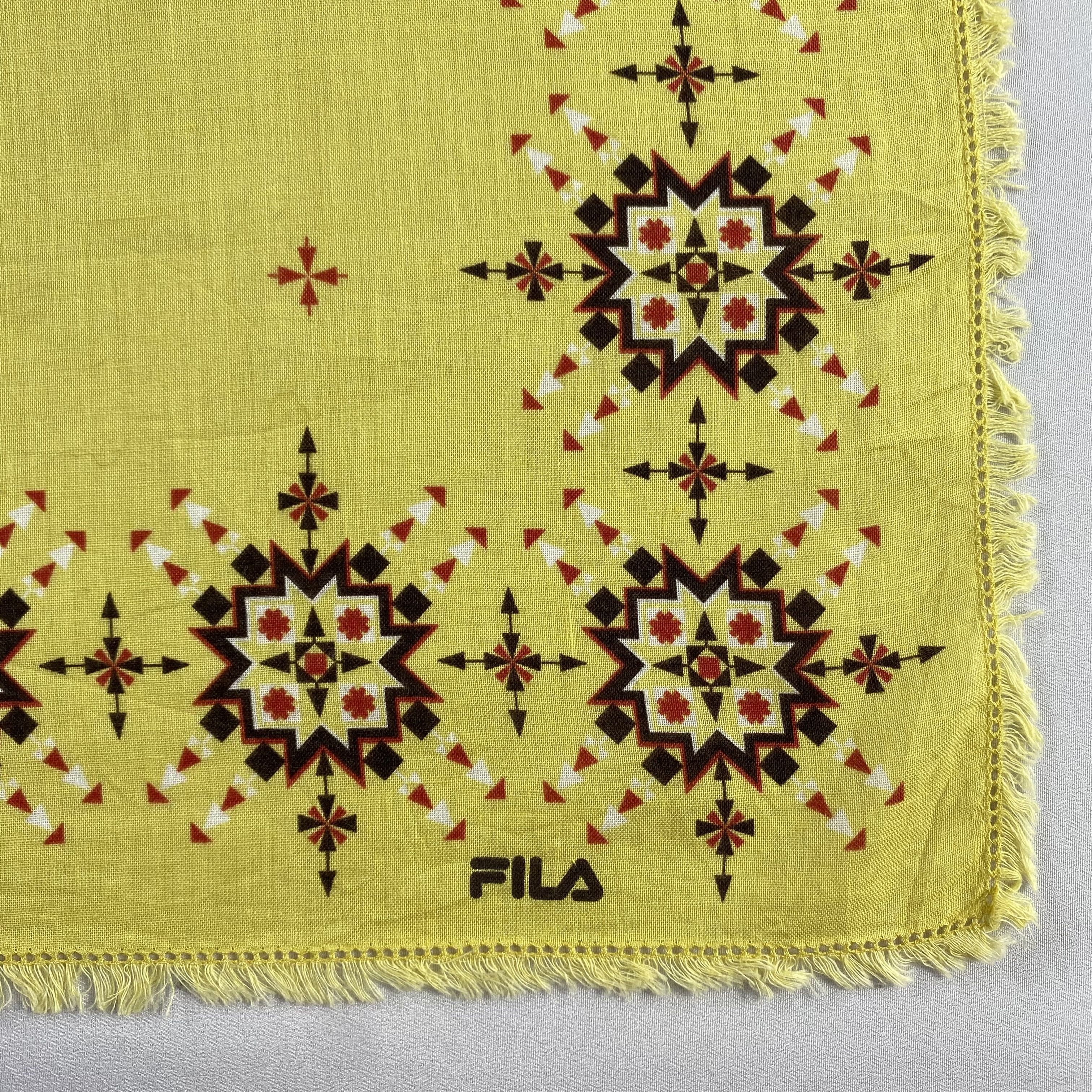 Fila × Vintage Fila Handkerchief / Neckerchief / Bandana-P732 Size ONE SIZE - 3 Thumbnail
