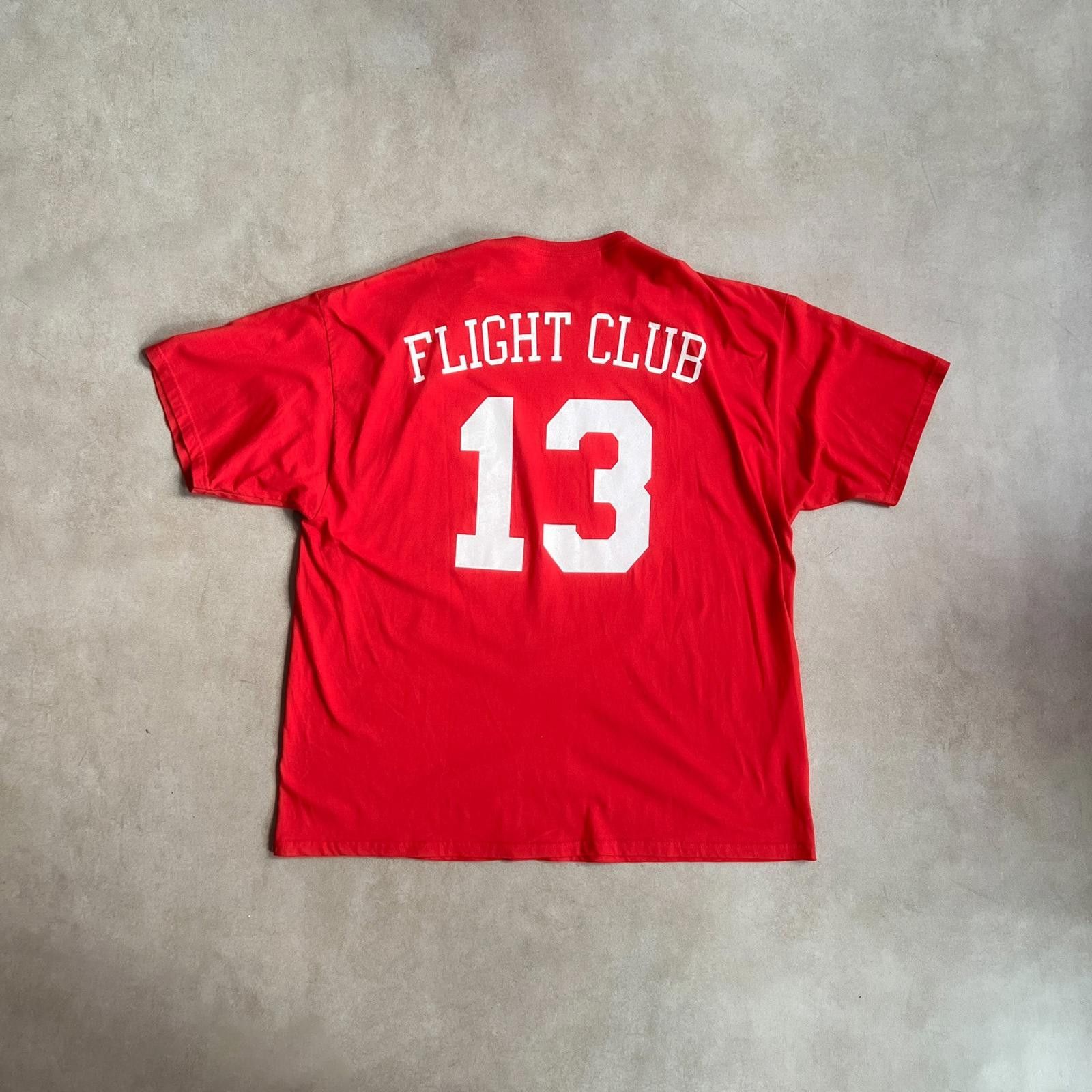 Designer 2000s Rare Flight Club Los Angeles Red T Shirt - 3XL Size US XXL / EU 58 / 5 - 4 Thumbnail