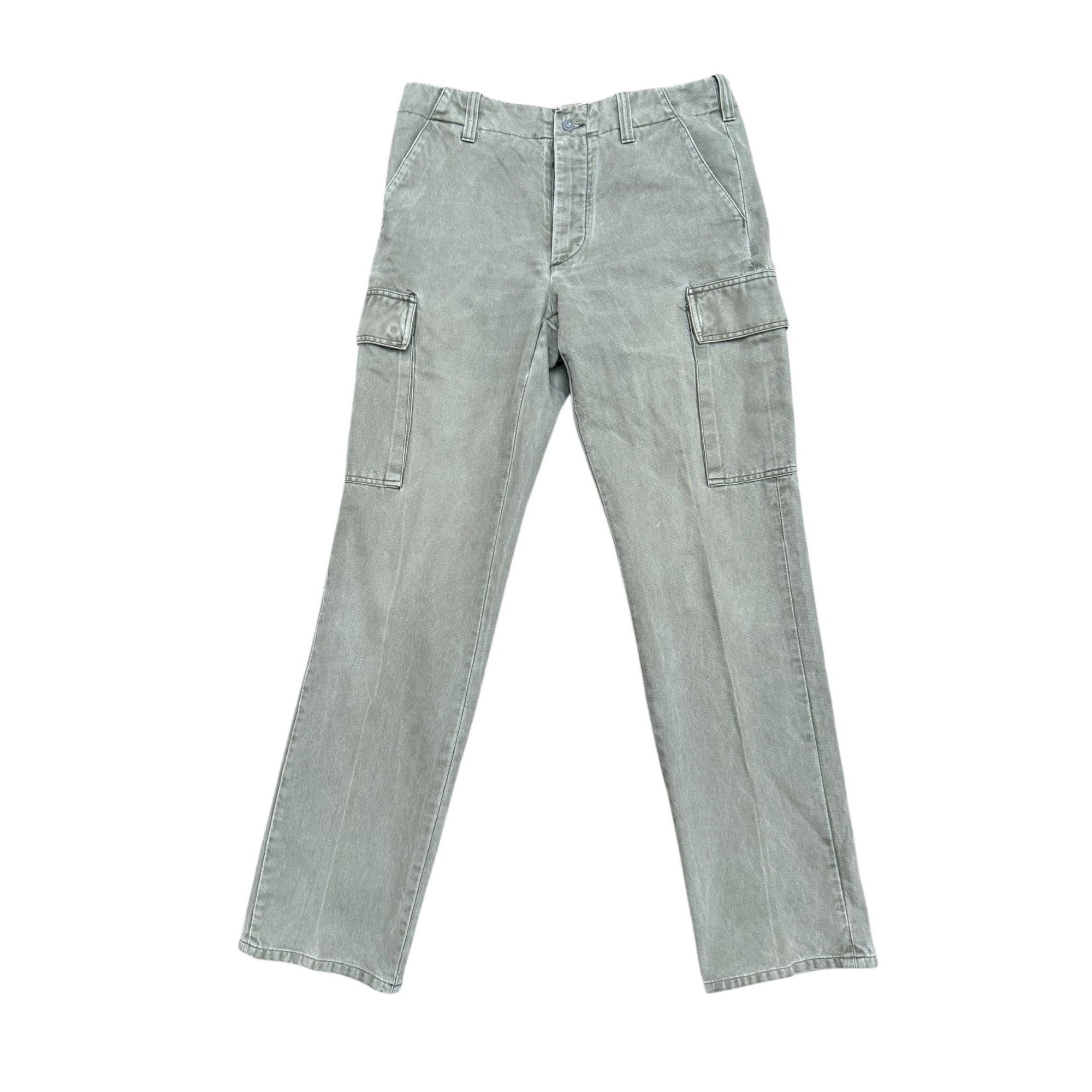 Helmut Lang Vintage 1990s Kaki Cotton Cargo Pants Size US 32 / EU 48 - 1 Thumbnail