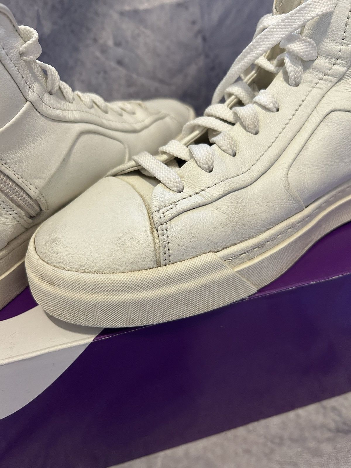 Santoni Santoni Unisex Leather sneaker Size US 9.5 / EU 42-43 - 10 Thumbnail