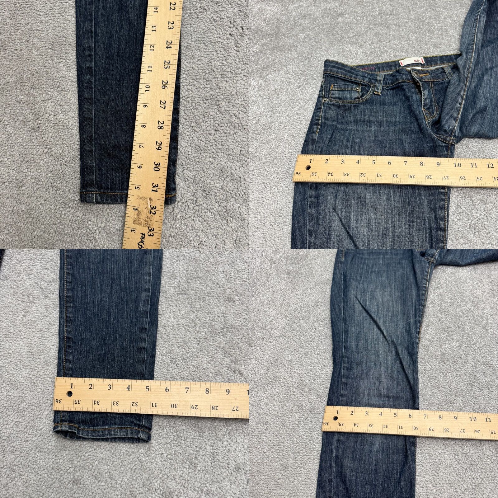 Paige BDG Urban Outfitters Cigarette Skinny Denim Jeans Womens 30 Blue Dark Wash Jeans Size 30 Slim 5-Pocket City Streetwear Womens Size 30" / US 8 / IT 44 - 9 Thumbnail