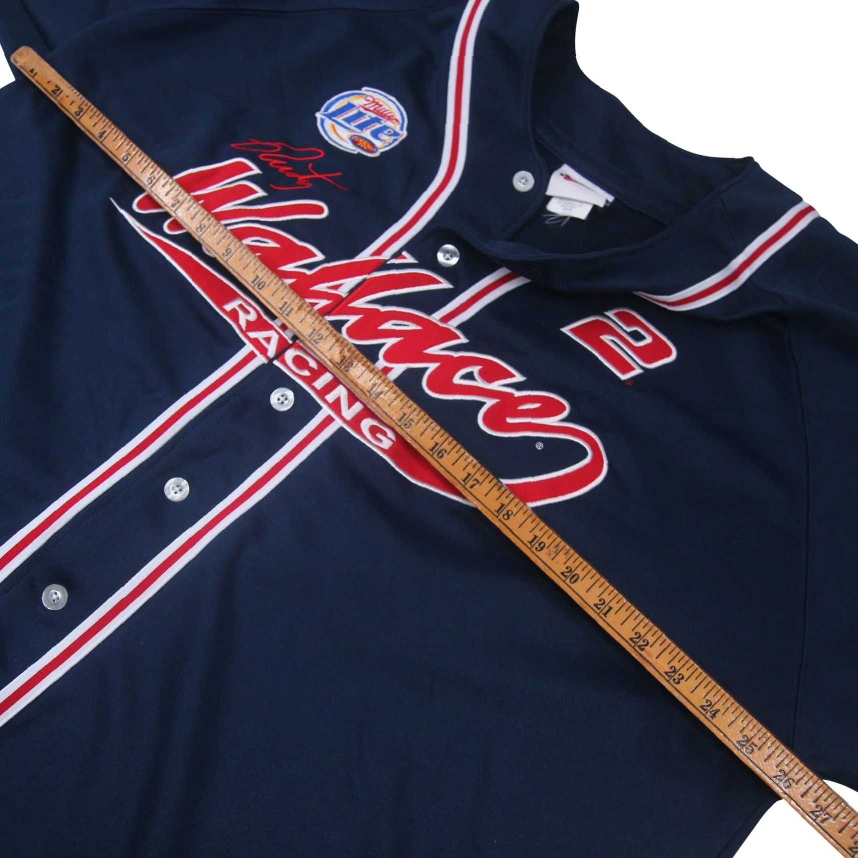 Chase Authentics VINTAGE Chase Authentics Rusty Wallace Mens XXL Baseball Jersey Blue Shirt 2XL Adult Mens Nike Size US XXL / EU 58 / 5 - 5 Thumbnail