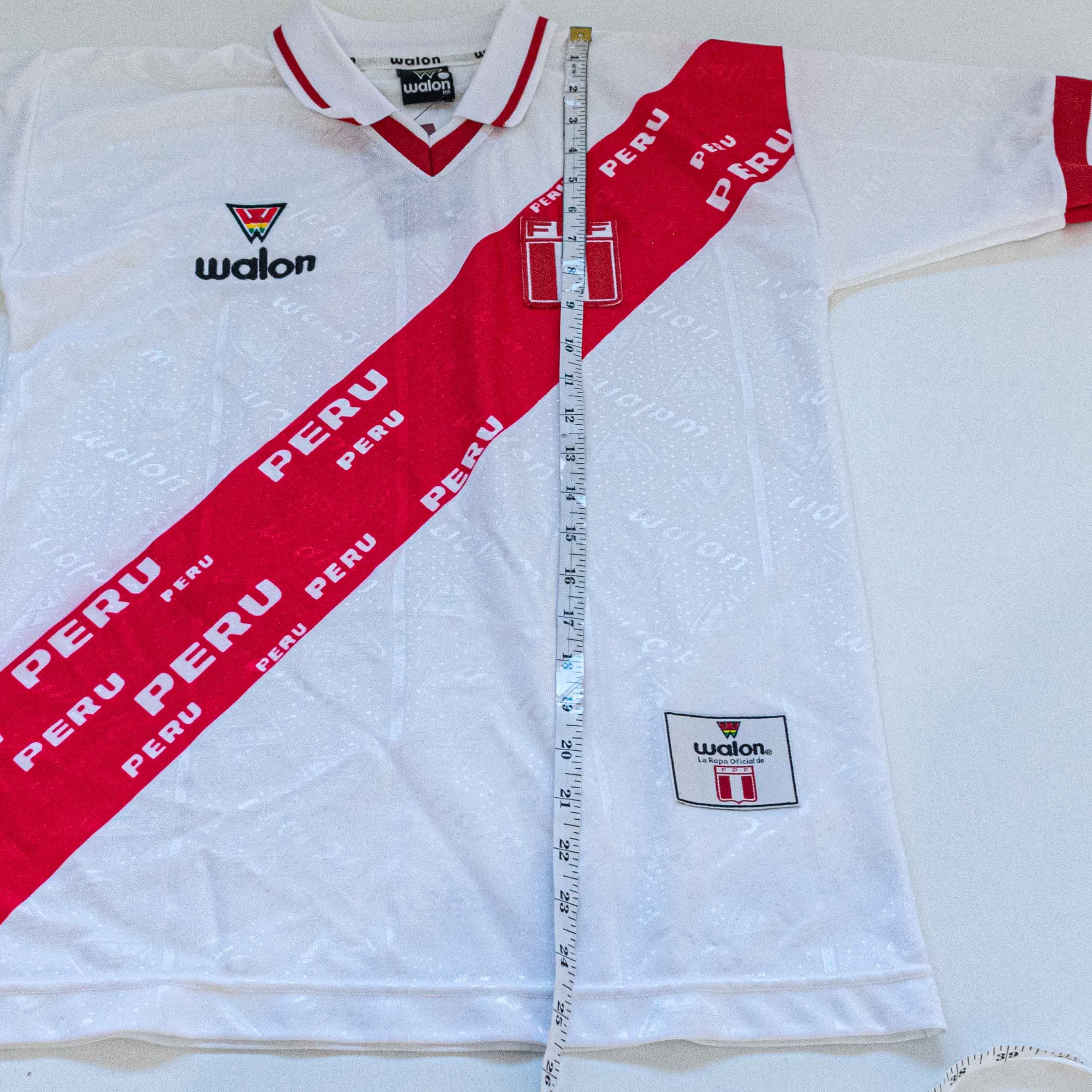Vintage 1999 Walon Peru Jersey Soccer Futbol VTG Sports Blokecore Size US S / EU 44-46 / 1 - 8 Thumbnail