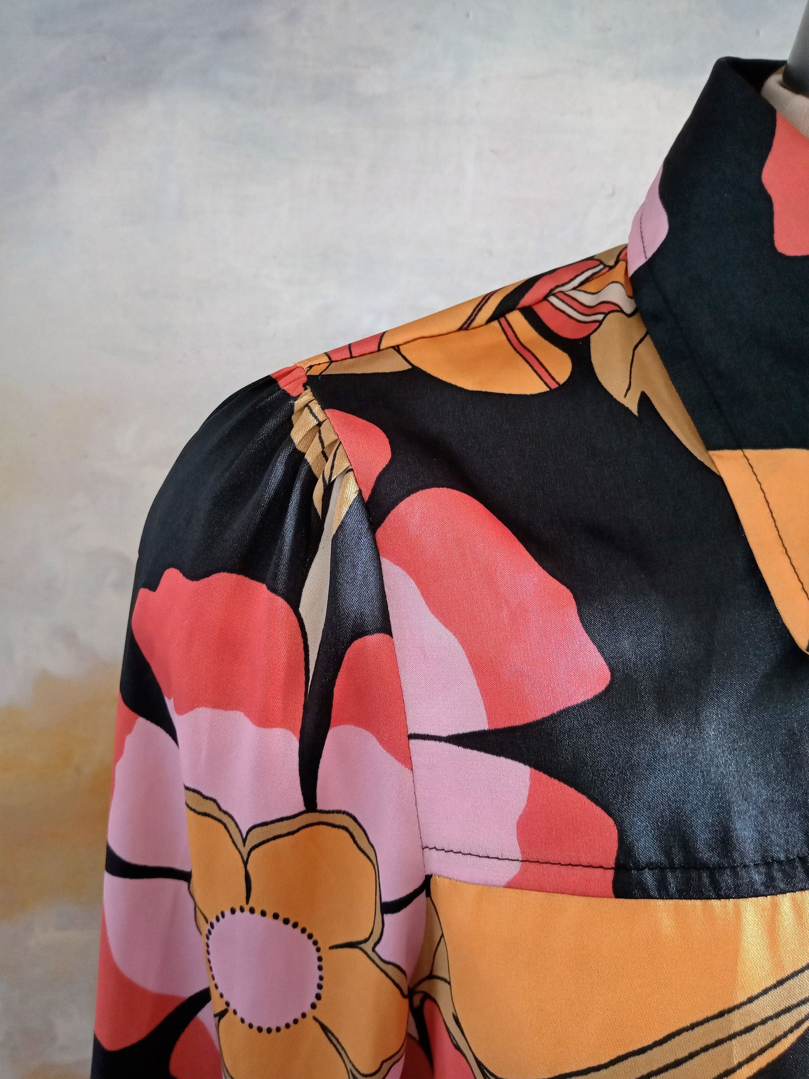 NEXT × Vintage Boho Vintage NEXT satin blouse Size M / US 6-8 / IT 42-44 - 4 Thumbnail