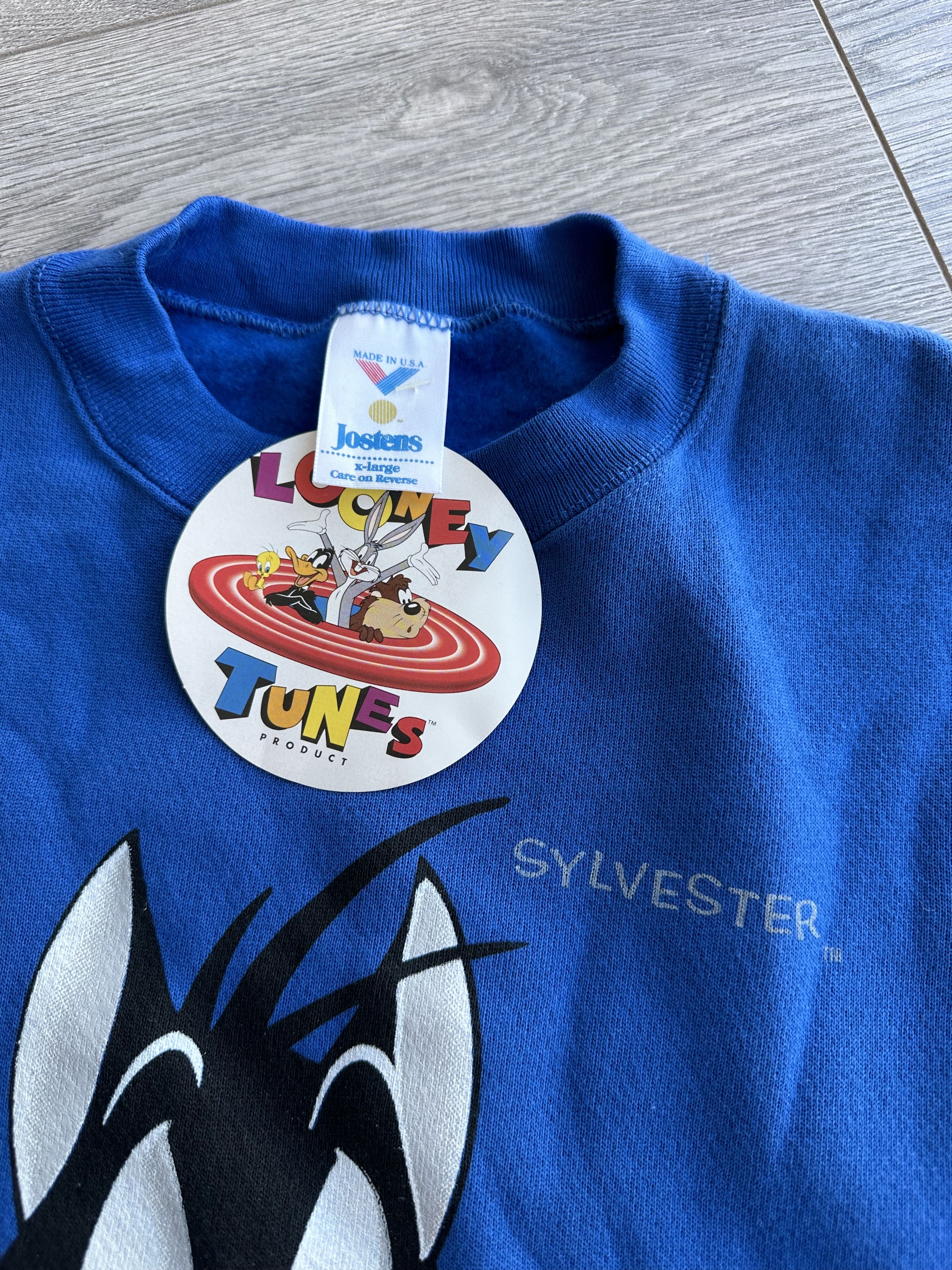Disney × Vintage × Warner Bros Warner Bros Disney Sylvester vintage sweatshirt Size US XL / EU 56 / 4 - 6 Thumbnail