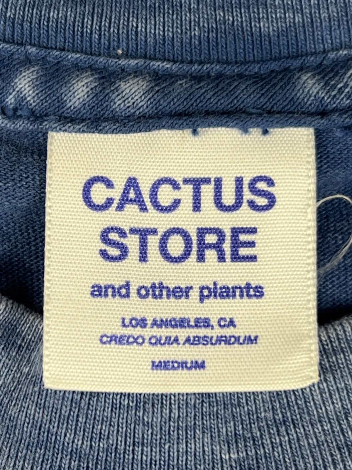 Cactus Store LA Cactus Store LA The Engraved Rock Washed Denim T Shirt Size US M / EU 48-50 / 2 - 6 Thumbnail