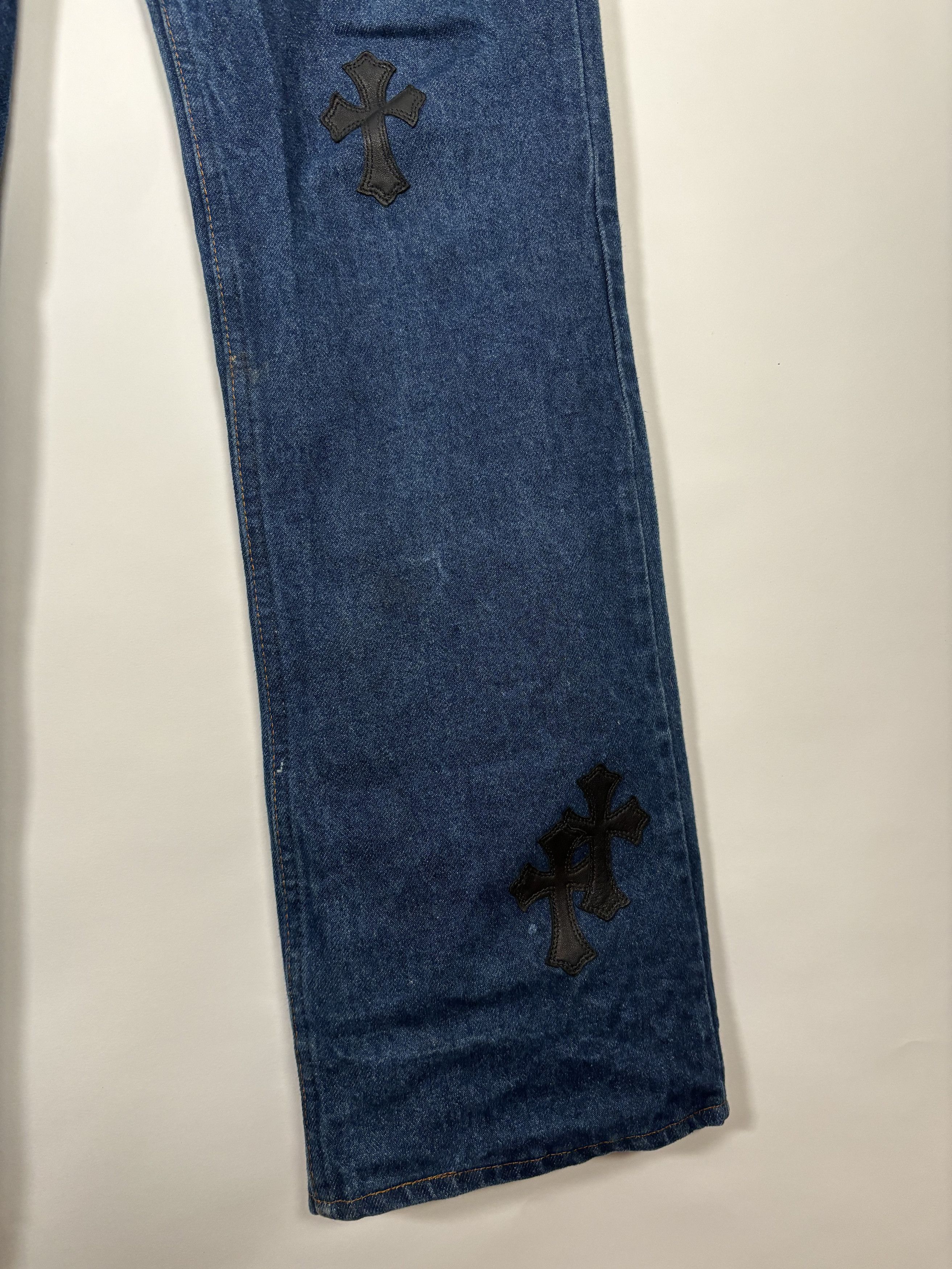 Chrome Hearts 🚭 CLASSIC GRAIL 🚭 CHROME HEARTS VINTAGE PATCHED LEVI’S Size US 33 - 8 Thumbnail
