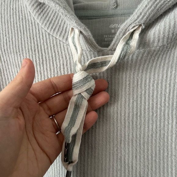 American Eagle Outfitters Aerie New Love Corded Hoodie Size M / US 6-8 / IT 42-44 - 2 Thumbnail