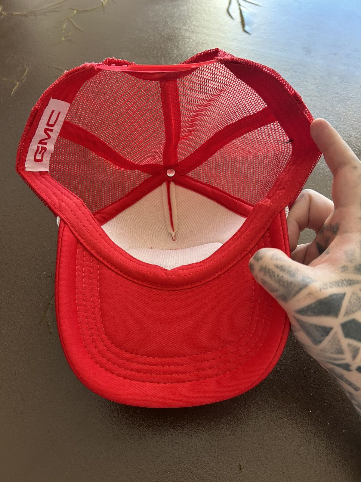 Vintage Vintage GMC Trucks Trucker Hat Red New condition Size ONE SIZE - 6 Thumbnail