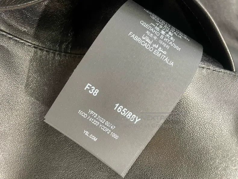 Saint Laurent Paris Saint Laurent Paris Black Sheepskin Wide Shoulder Leather Size XS / US 0-2 / IT 36-38 - 7 Thumbnail