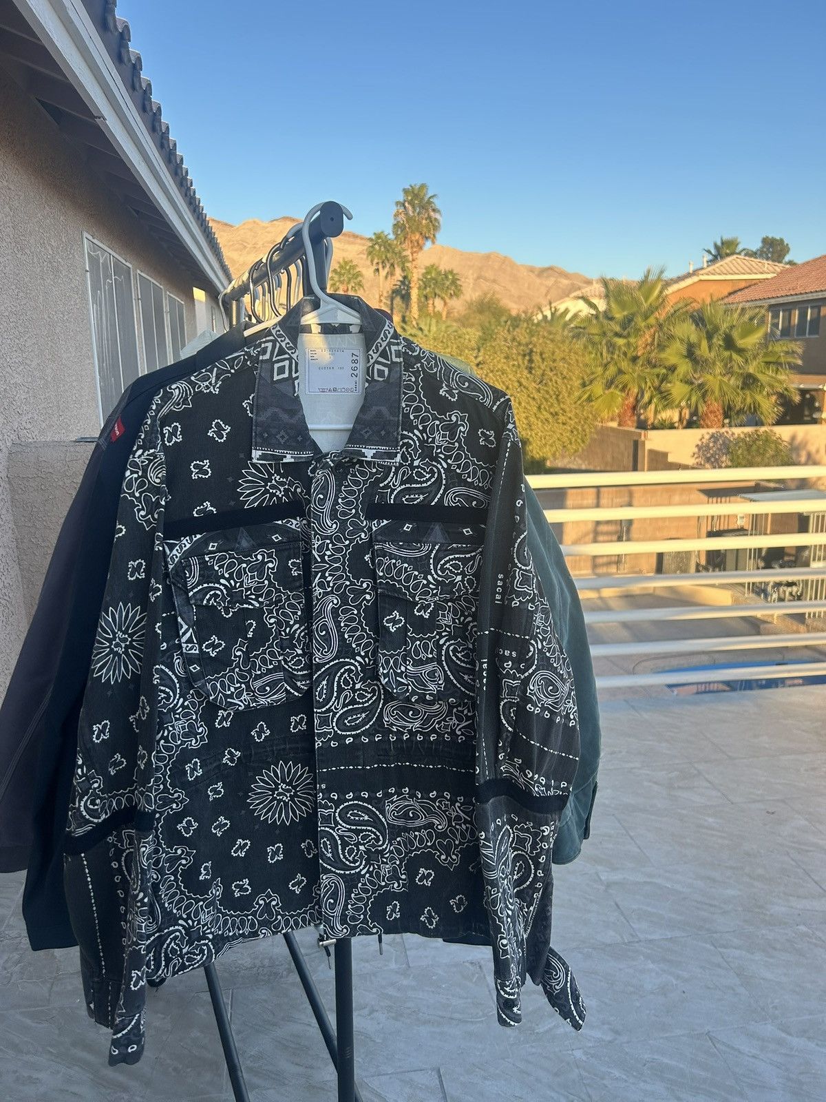 Sacai Sacai bandana jacket Size US XL / EU 56 / 4 - 1 Thumbnail