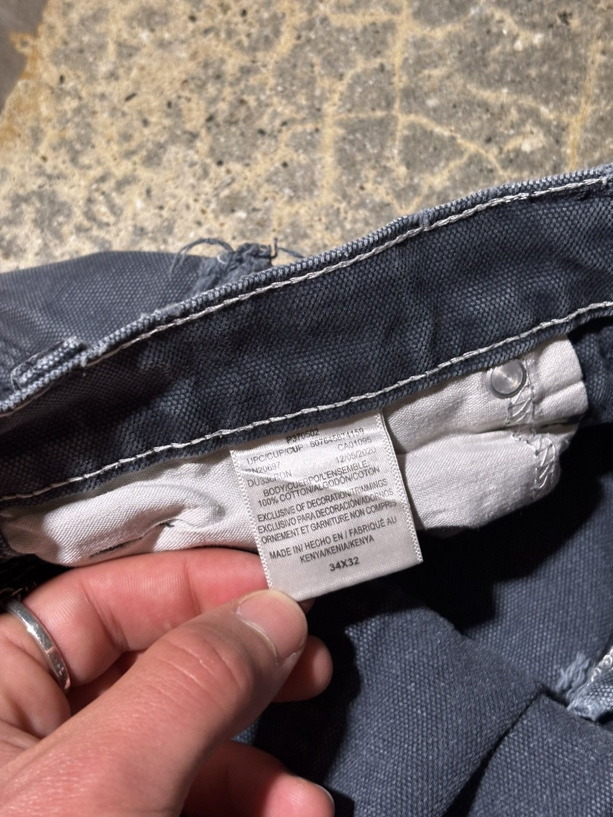 Dickies Faded Blue/Black Dickies Work Pants Size US 34 / EU 50 - 8 Thumbnail