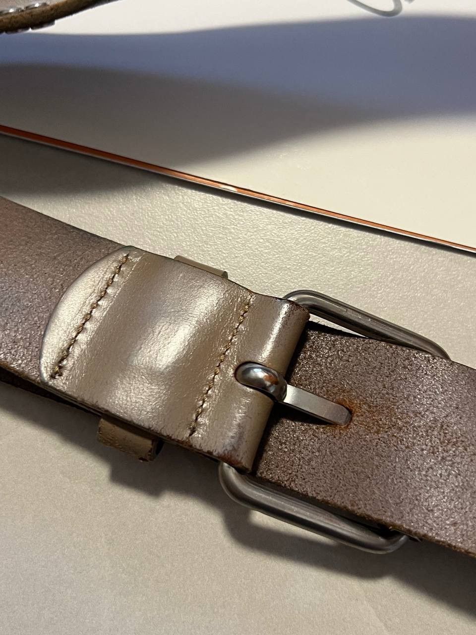 Carhartt Y2K Carhartt Leather Belt Spell out Size ONE SIZE - 6 Thumbnail