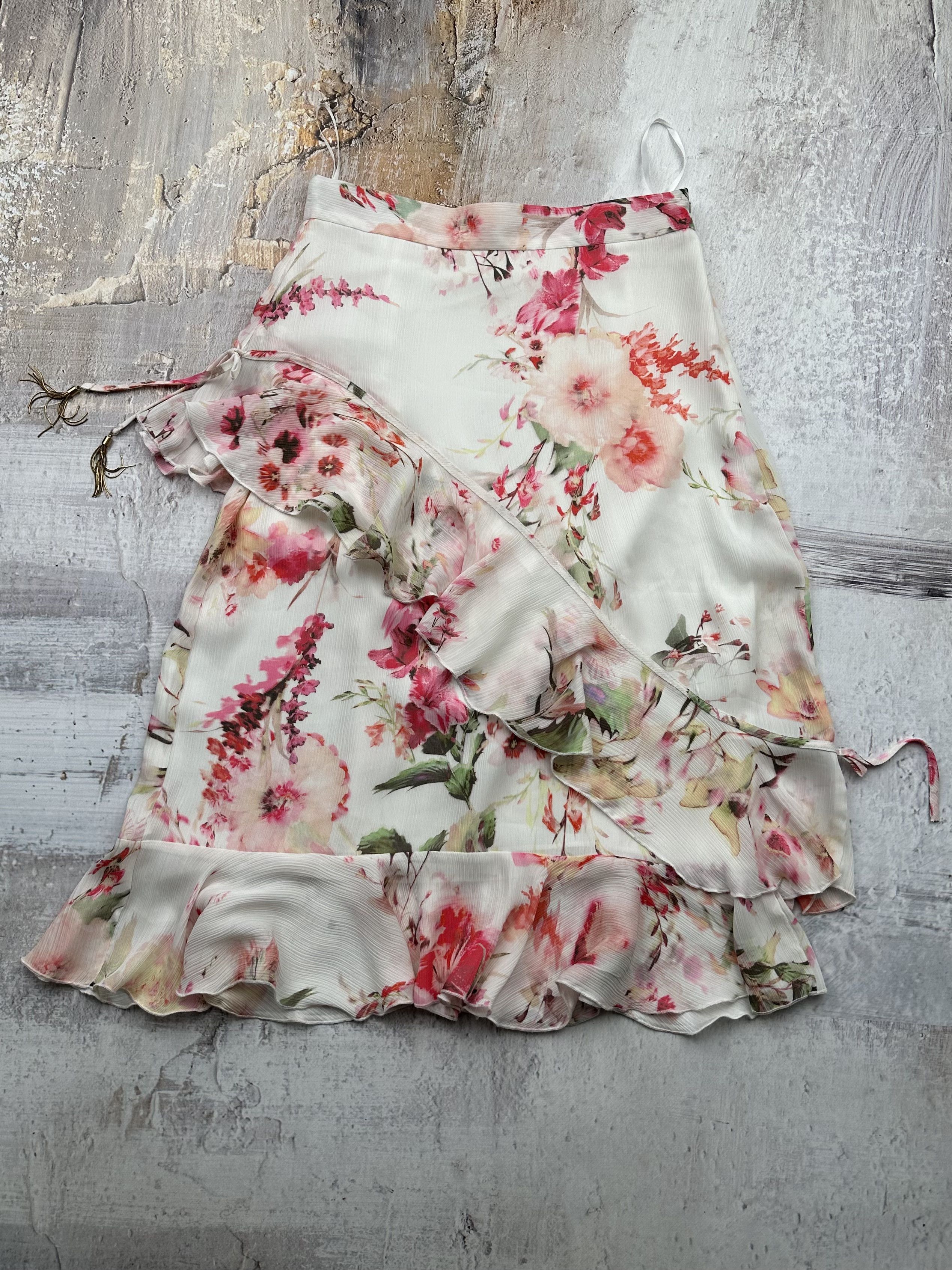 image of Avant Garde x Vintage Printed Flare Skirt, Women's (Size 28)