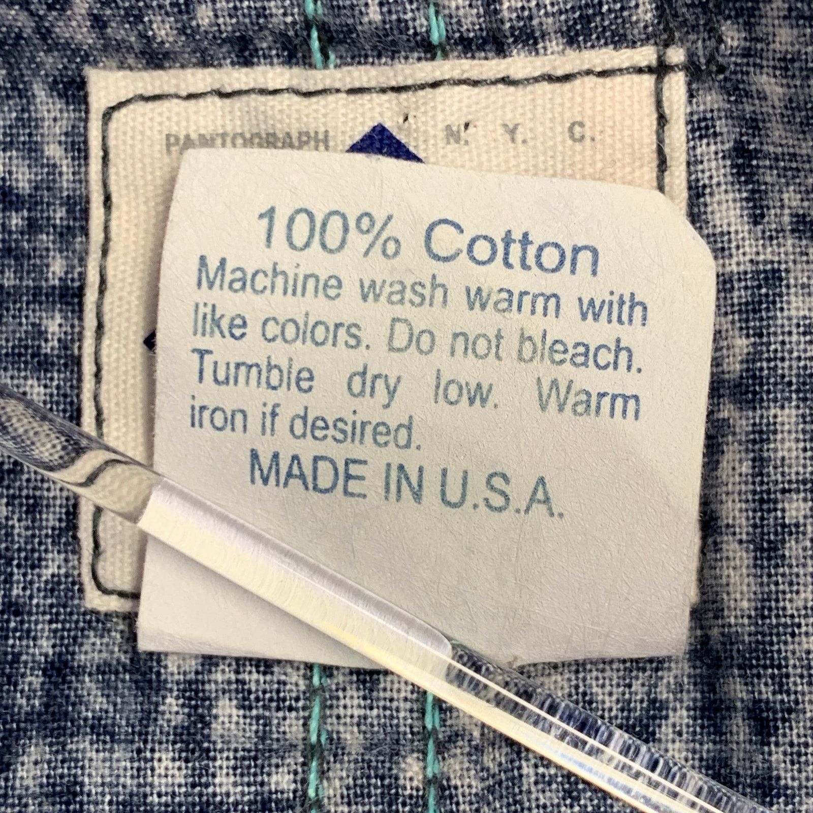 Other POST O'ALLS Size XL Navy Grey Marbled Cotton Shirt Jacket Size US XL / EU 56 / 4 - 9 Thumbnail