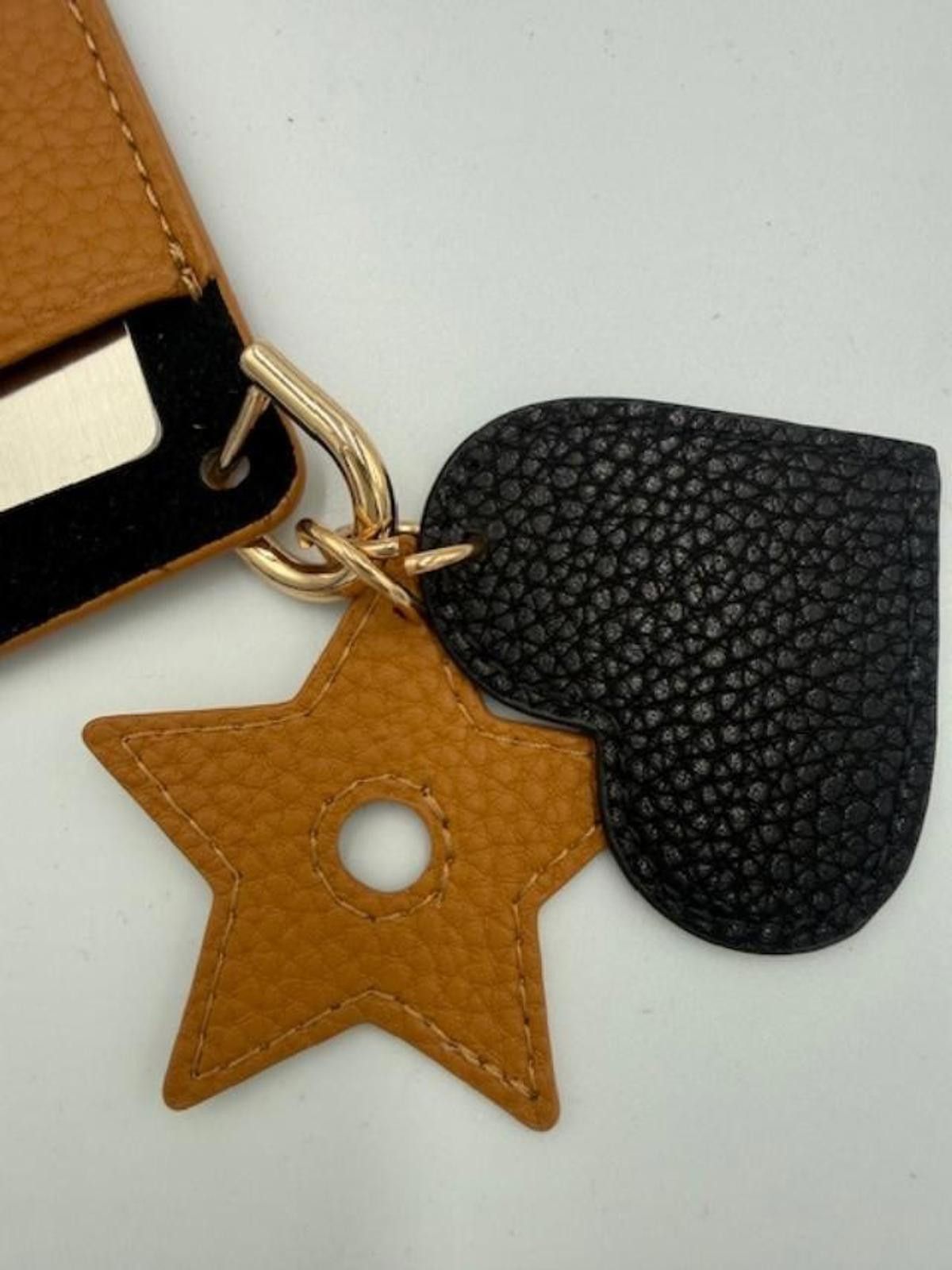 Other Dior Prestige Tan Mirror/Card Holder w/Black Heart/Star Size ONE SIZE - 5 Thumbnail