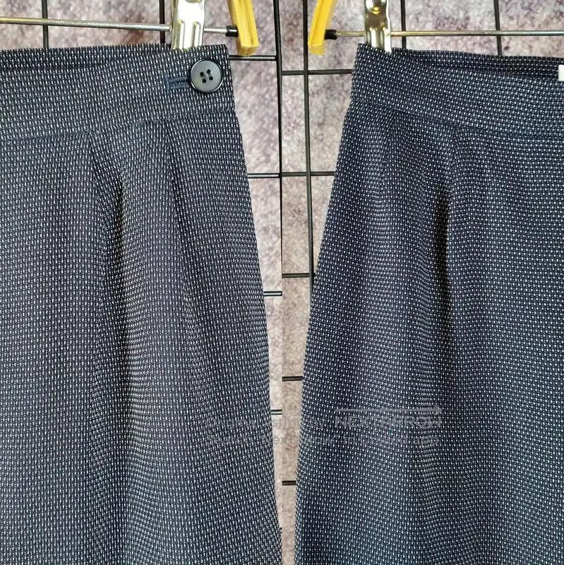 Yves Saint Laurent Yves Saint Laurent Black Wool Blend Dot Skirt . Size 23" - 4 Thumbnail