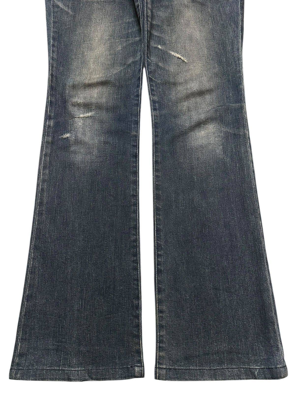 5351 POUR LES HOMMES Vintage Japan 5351 Pour Les Homme Fade Wash Bootcut Wide Leg Size US 33 - 7 Thumbnail