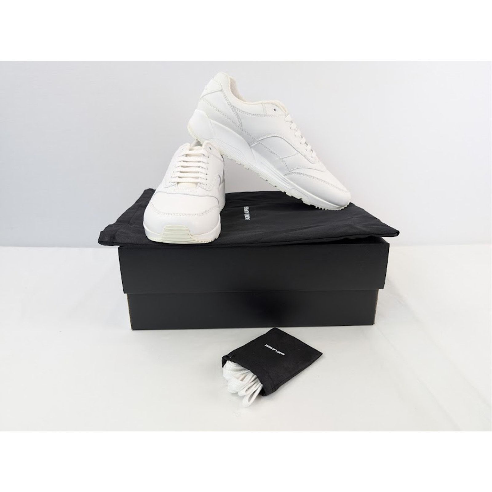 Saint Laurent Paris o1rshd1 Bump Low-Top Sneakers in Blanc Optique / Bianco Size US 10 / EU 43 - 20 Thumbnail