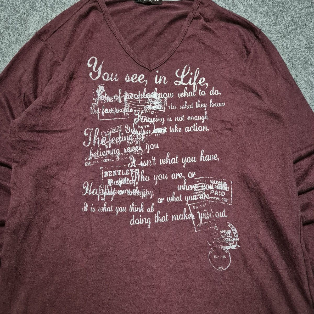 HIDEAWAYS Y2k poem gothic grunge longsleeve Size US L / EU 52-54 / 3 - 2 Thumbnail