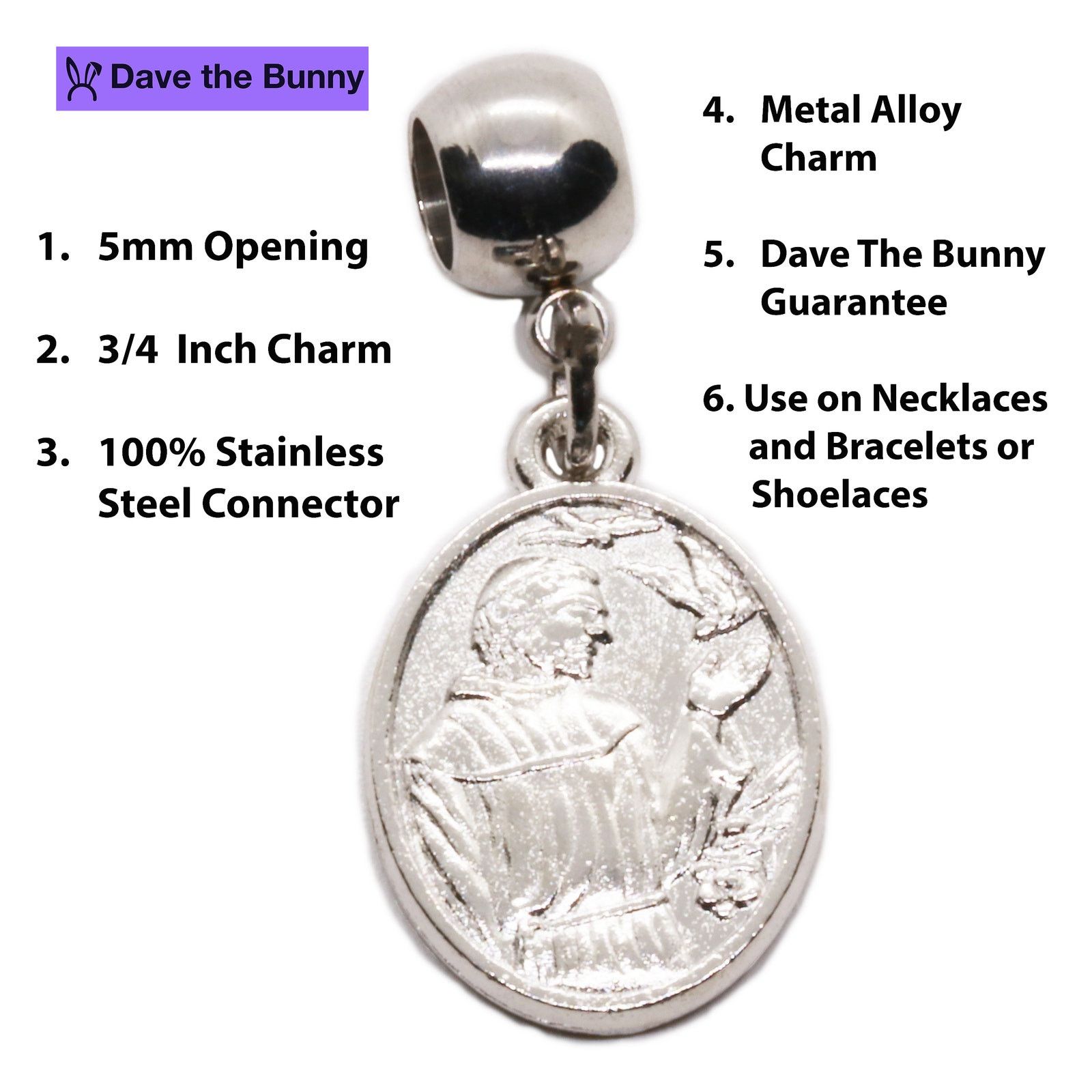 & Other Stories Saint Francis Charm - St Francis of Assisi Size ONE SIZE - 2 Thumbnail