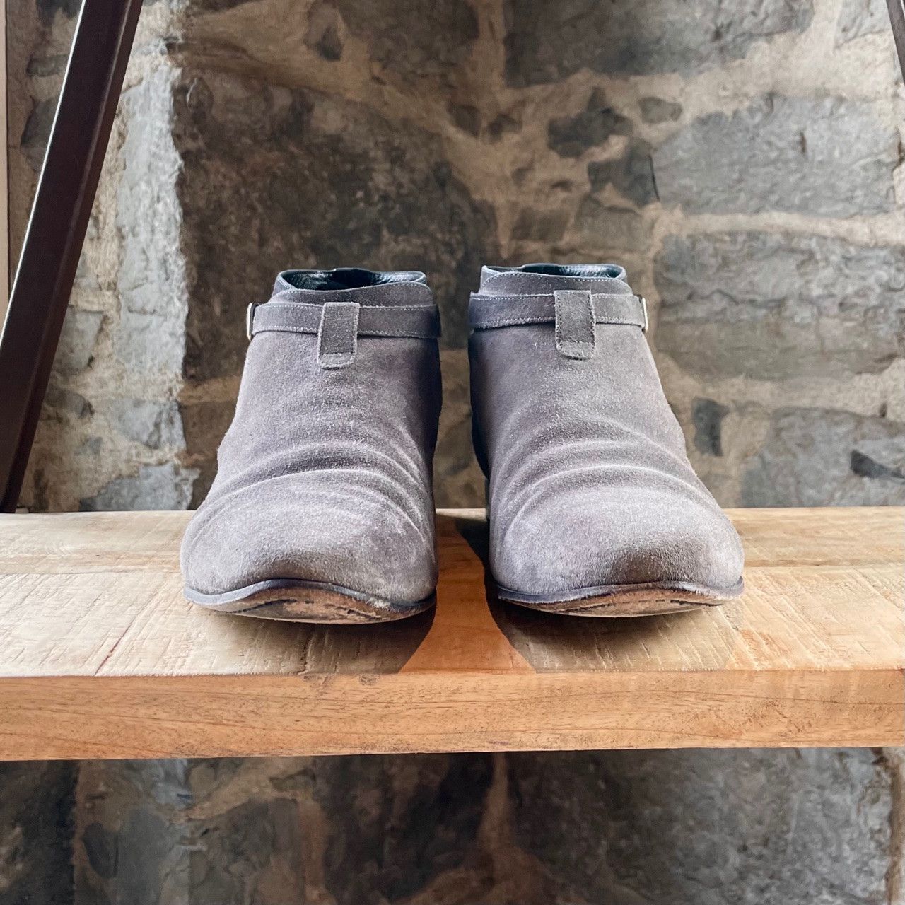 Saint Laurent Paris Saint Laurent Grey Suede London Jodhpur Boots Size US 8.5 / EU 41-42 - 3 Thumbnail